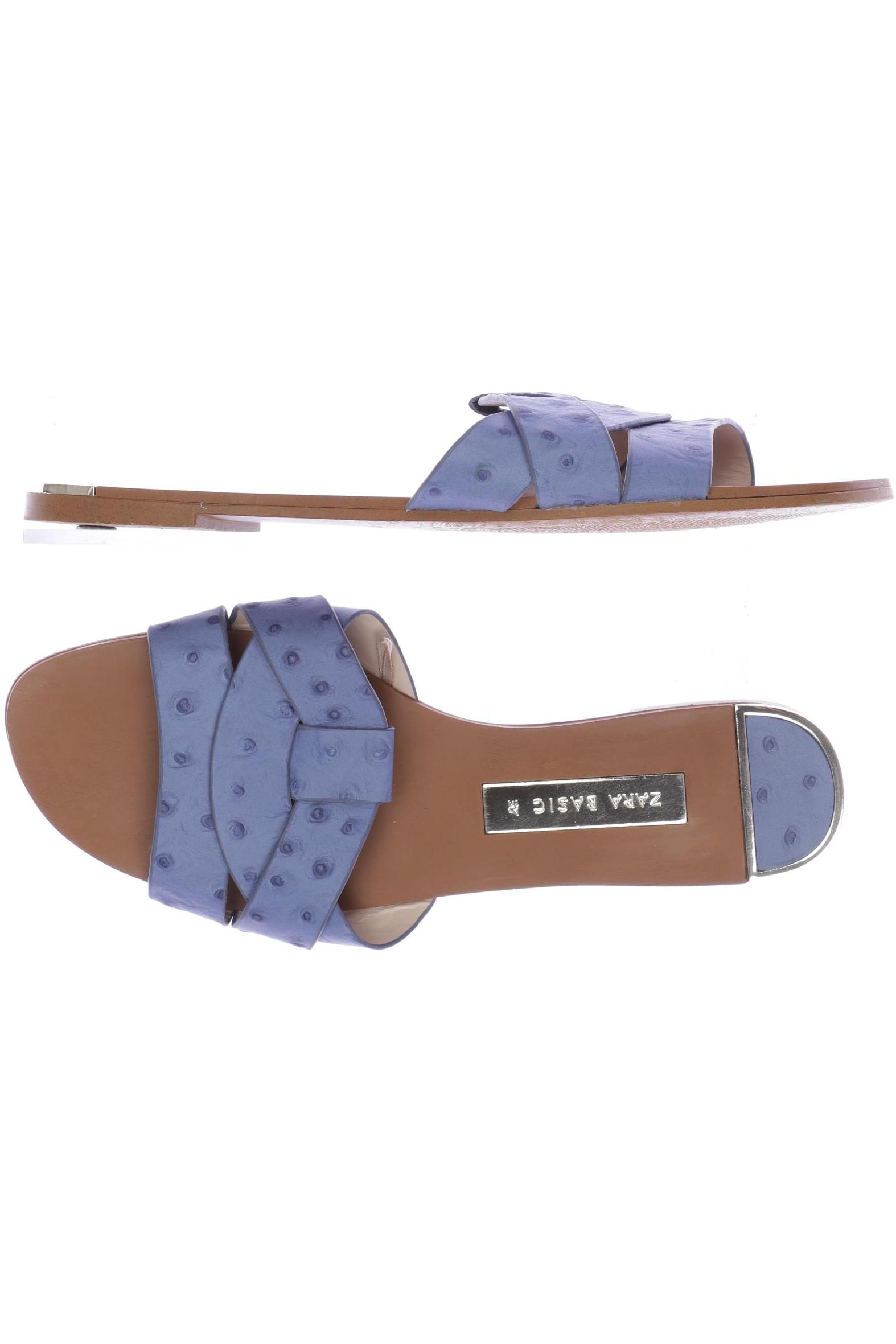 

ZARA Damen Sandale, blau