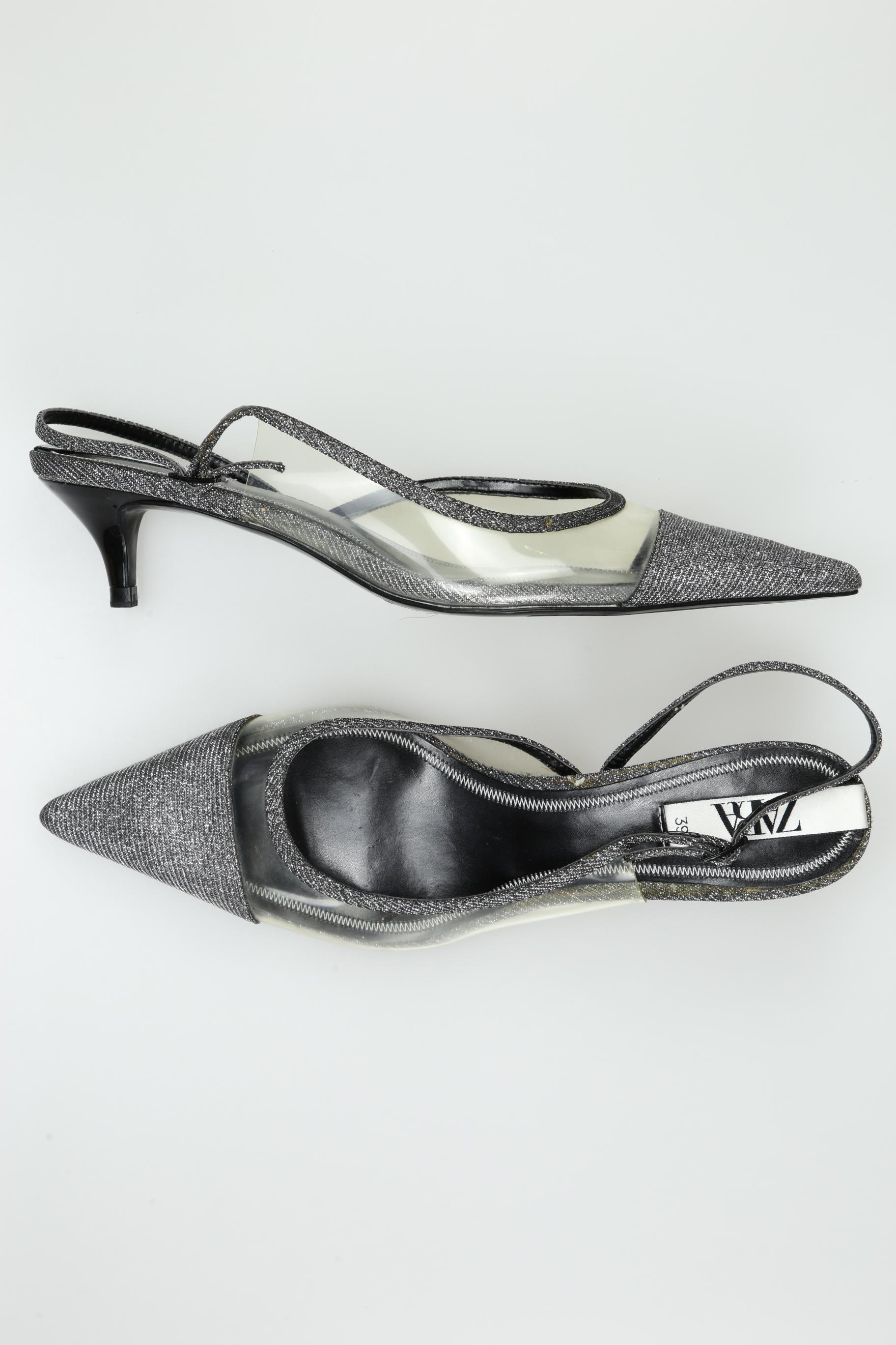

Zara Damen Sandale, silber, Gr. 39