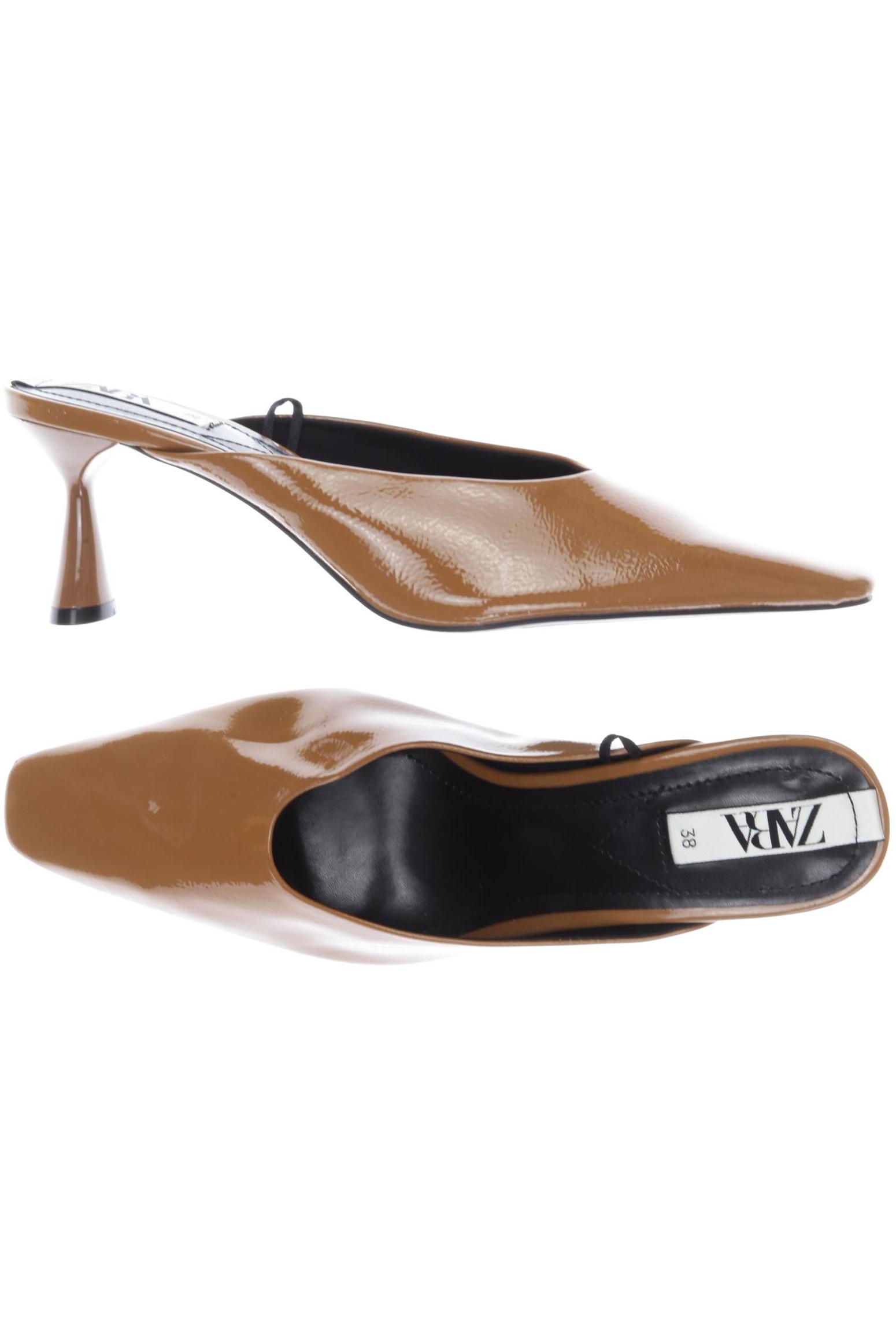 

Zara Damen Sandale, braun, Gr. 38