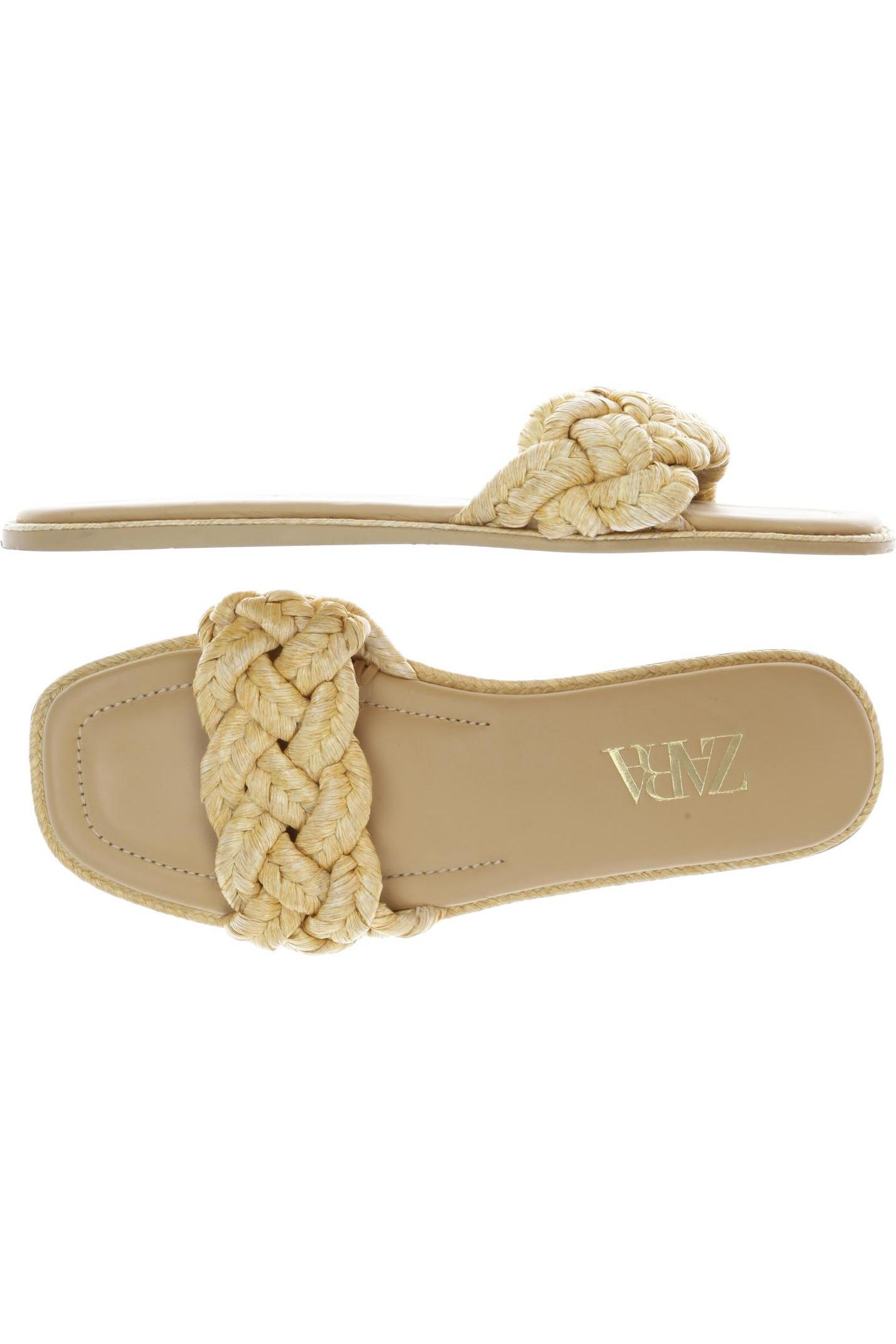 

Zara Damen Sandale, beige, Gr. 40