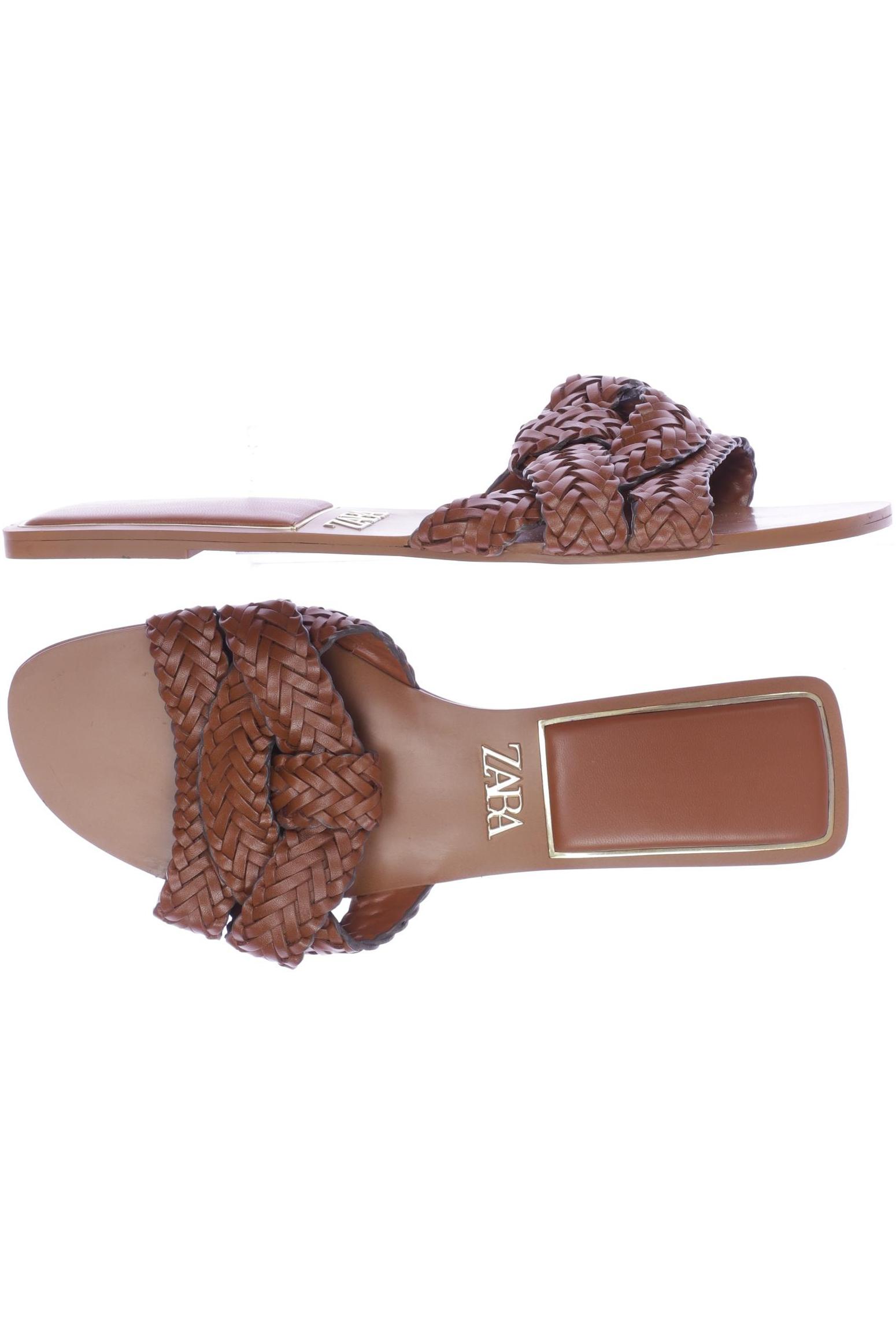 

Zara Damen Sandale, braun, Gr. 40
