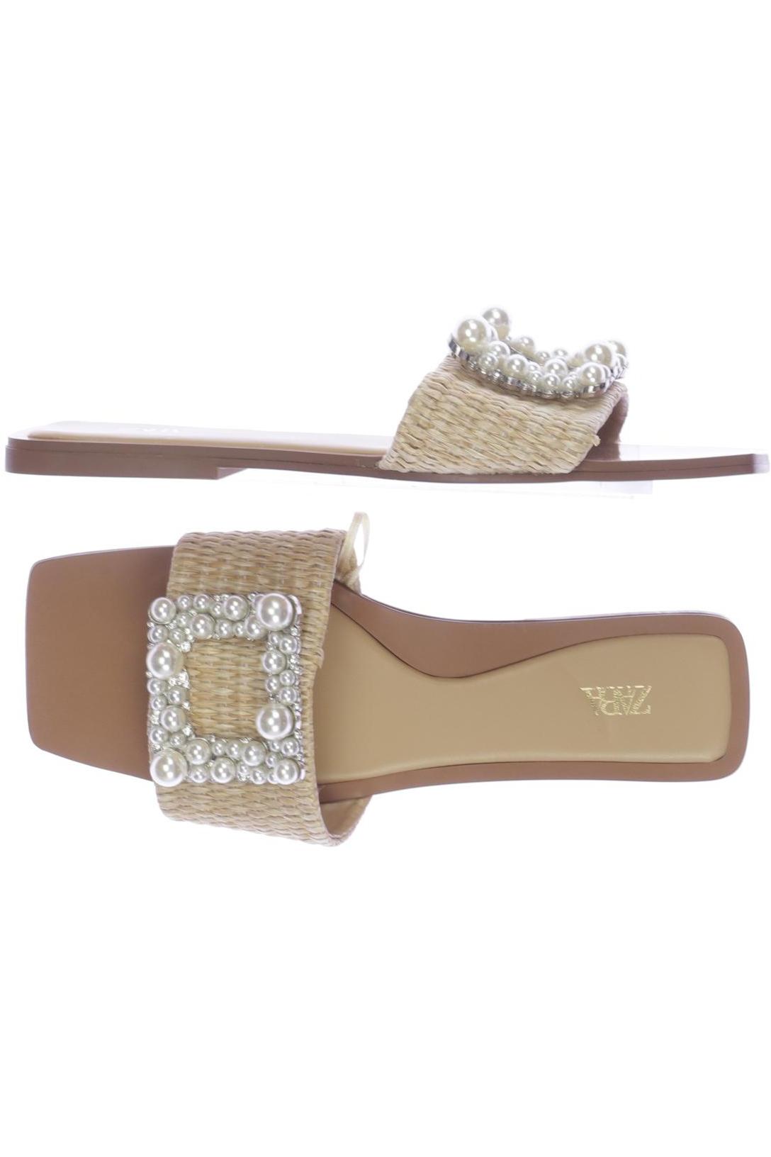 

Zara Damen Sandale, beige, Gr. 35