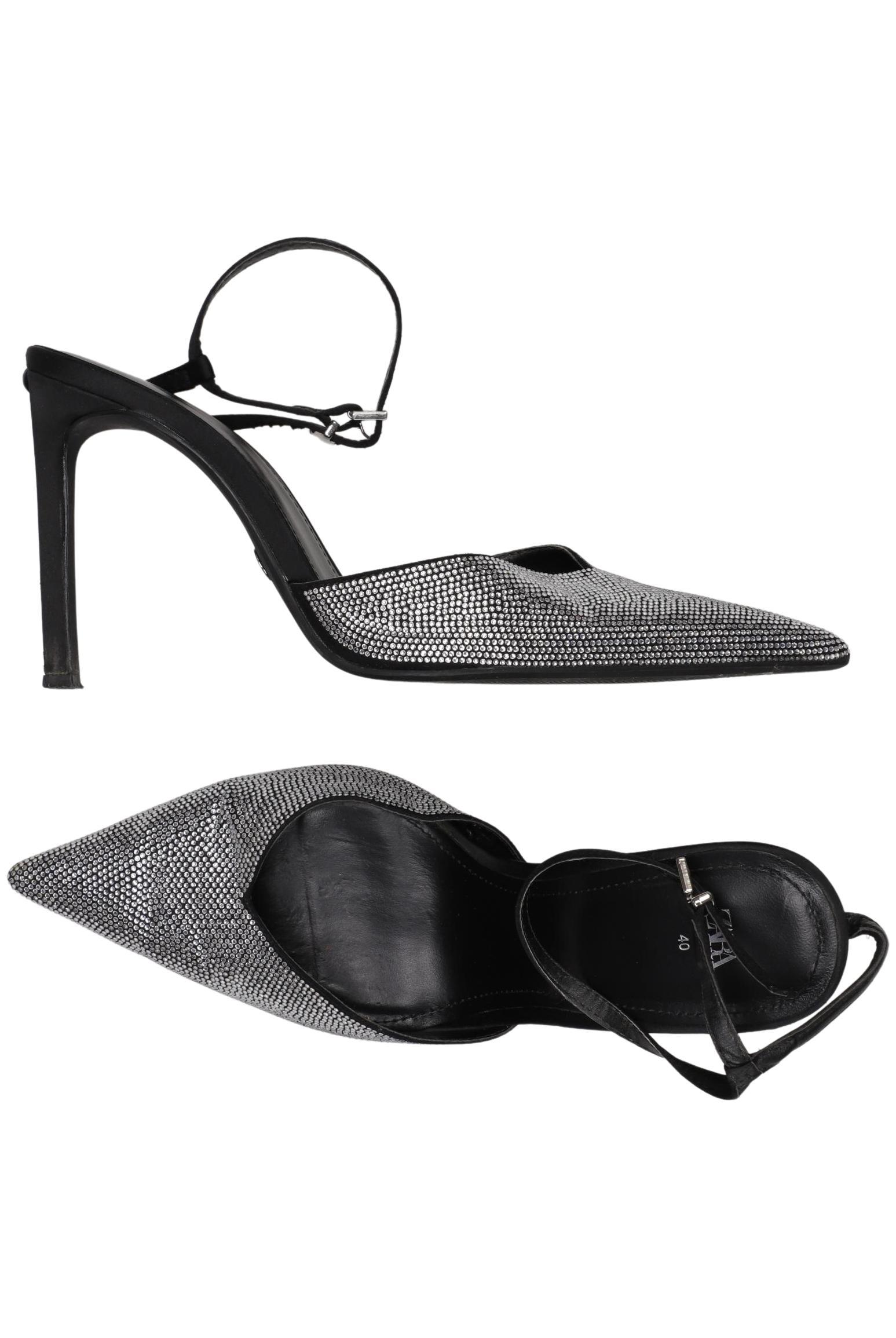 

Zara Damen Sandale, silber, Gr. 40