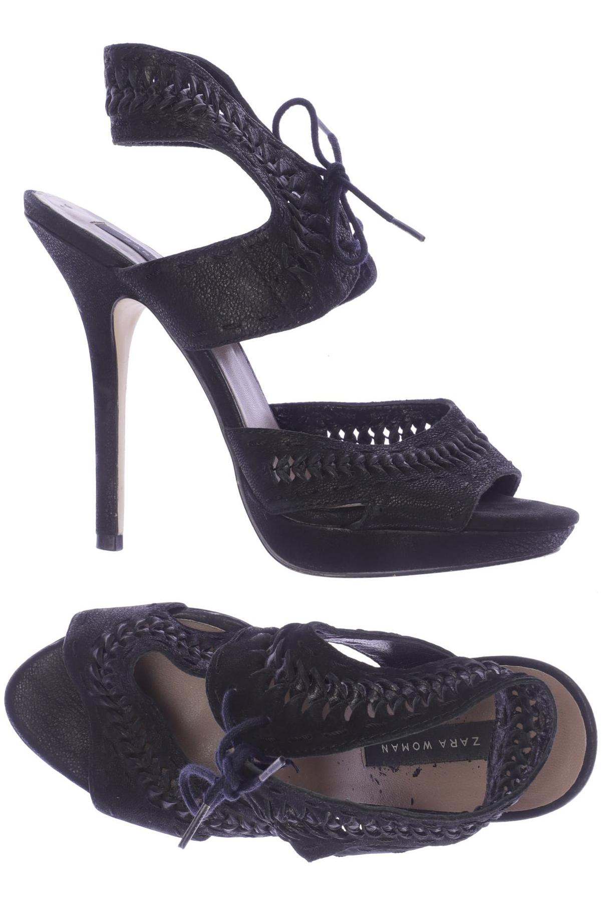 

Zara Damen Sandale, schwarz, Gr. 36