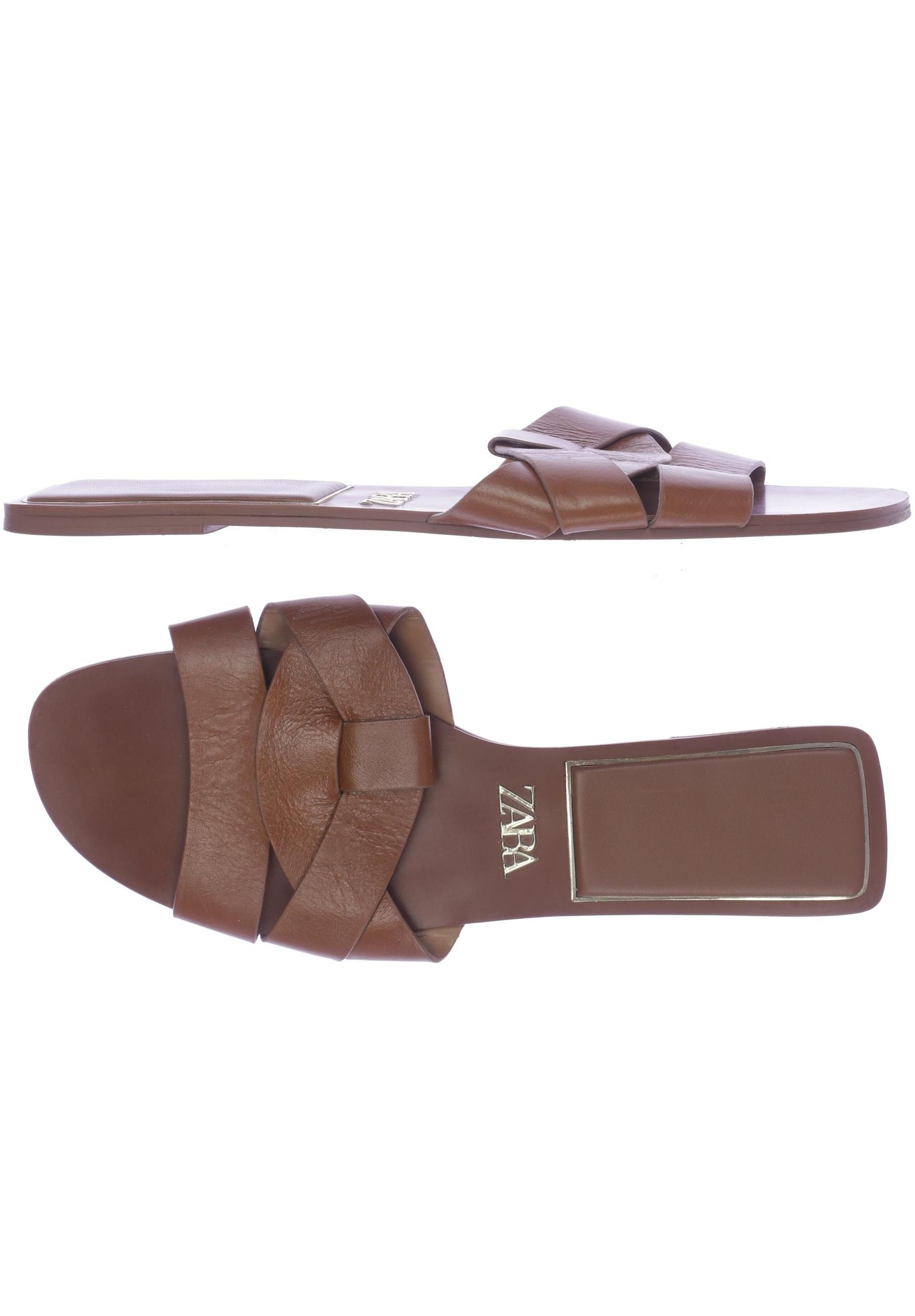 

Zara Damen Sandale, braun, Gr. 41