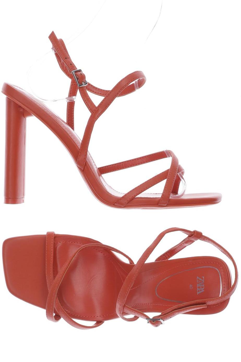 

ZARA Damen Sandale, orange