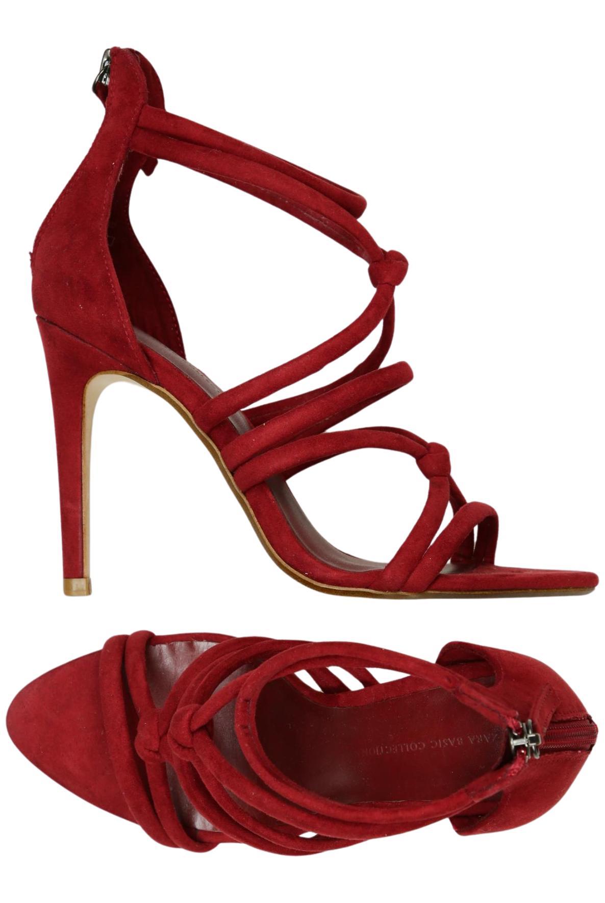 

Zara Damen Sandale, rot, Gr. 37