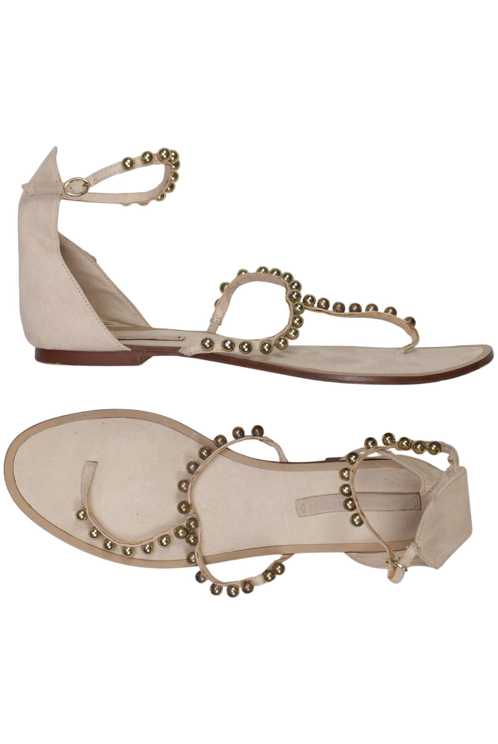 

Zara Damen Sandale, beige, Gr. 40
