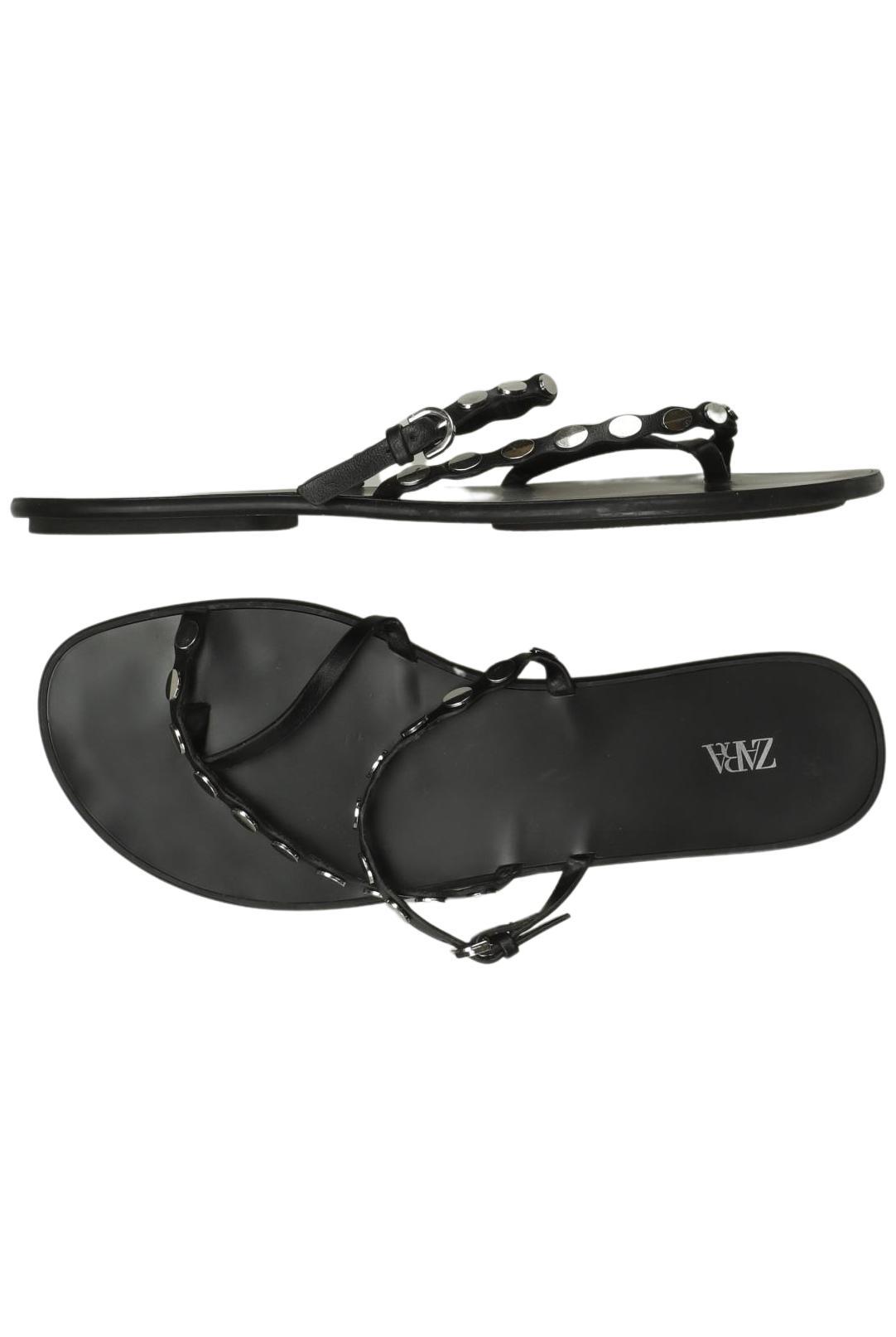 

Zara Damen Sandale, schwarz, Gr. 38