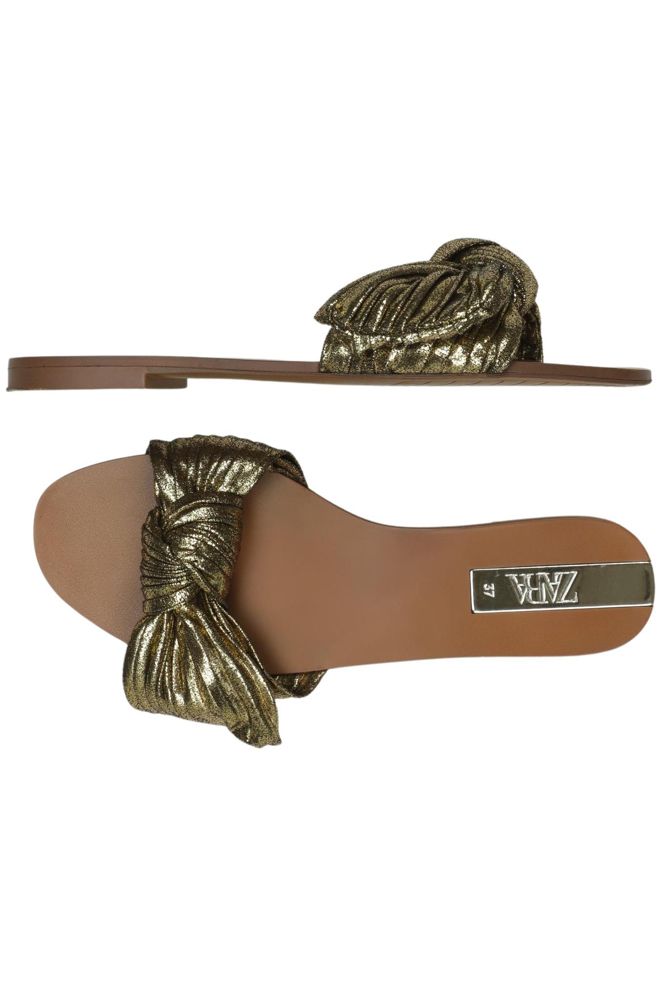 

Zara Damen Sandale, gold, Gr. 37