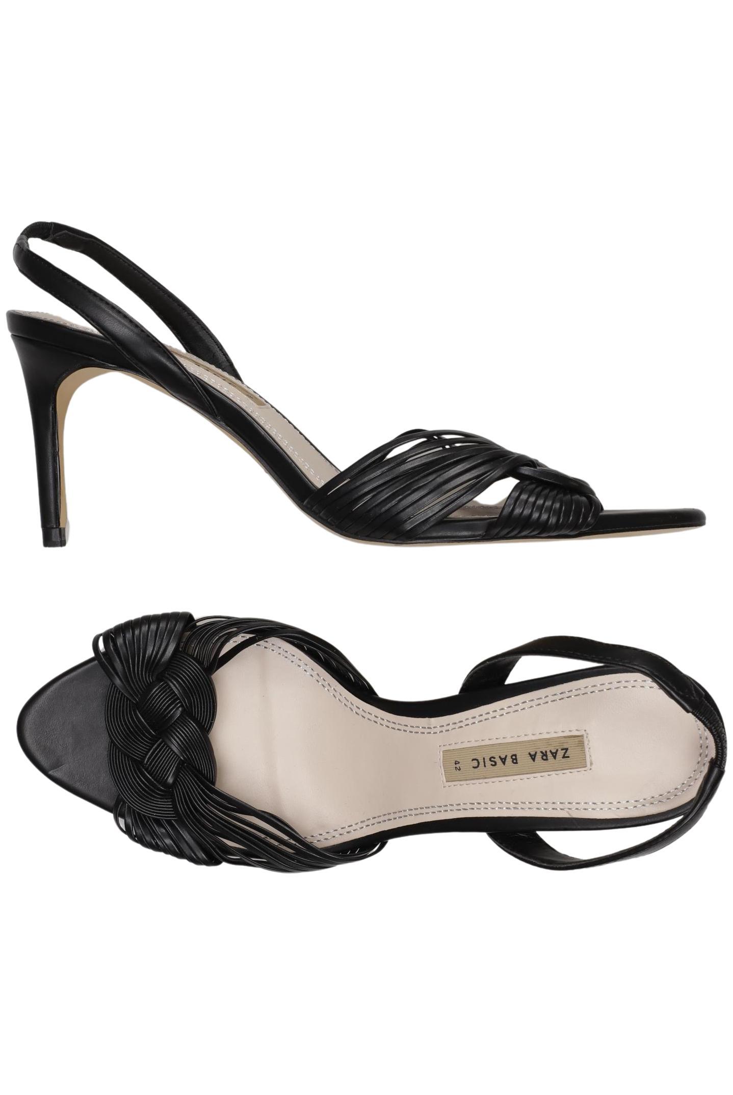 

Zara Damen Sandale, schwarz, Gr. 42