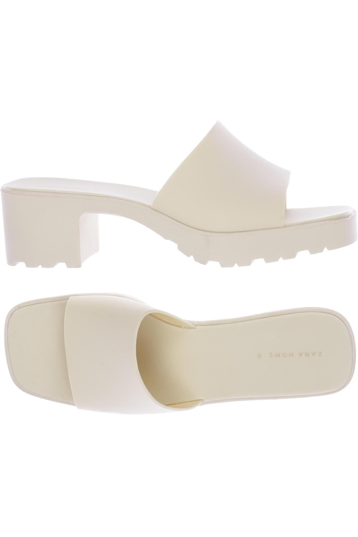 

ZARA Damen Sandale, cremeweiß