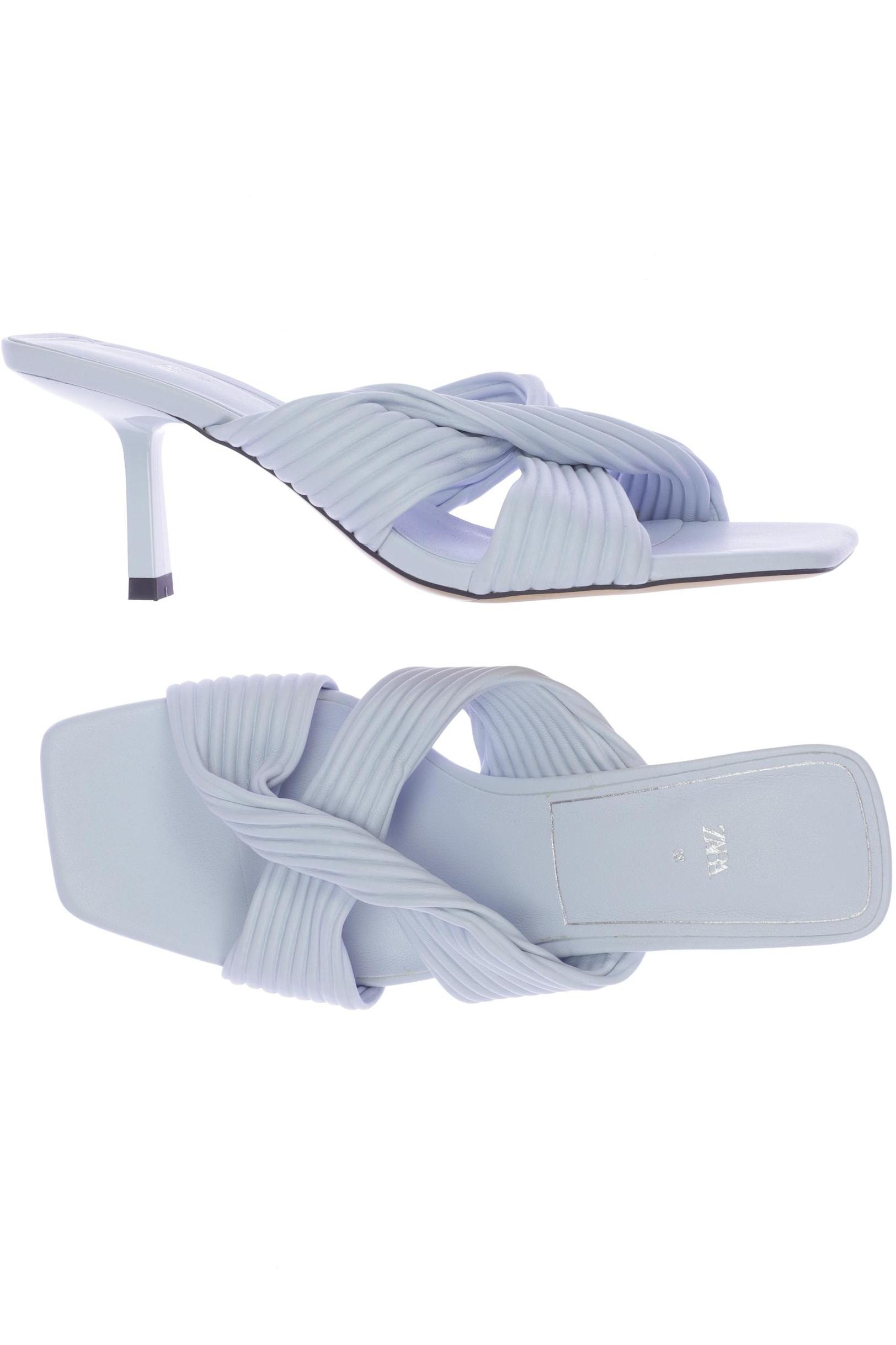 

Zara Damen Sandale, hellblau, Gr. 38