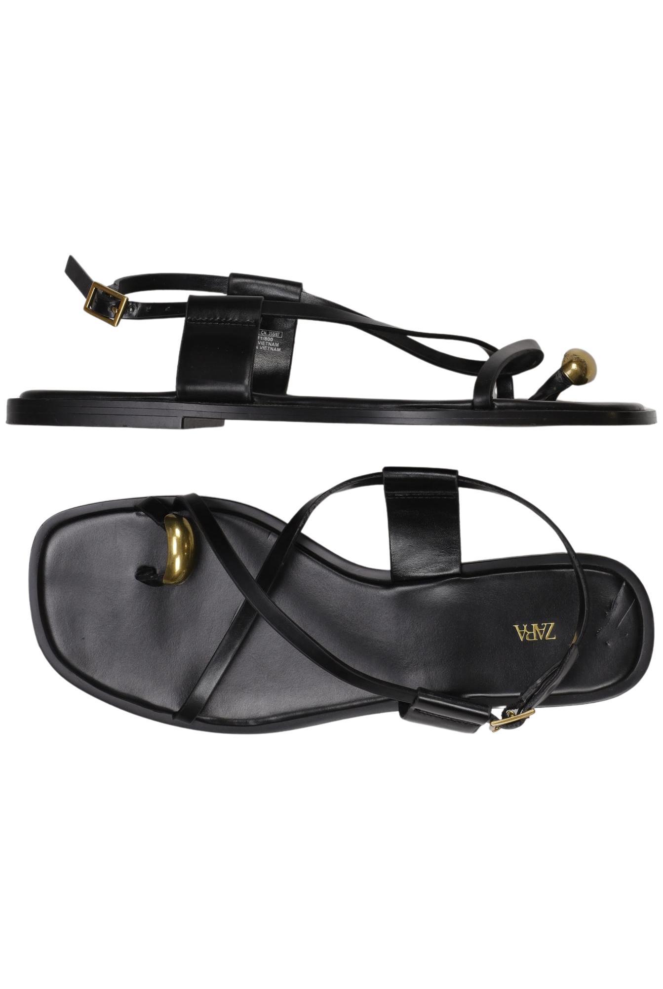 

Zara Damen Sandale, schwarz, Gr. 39