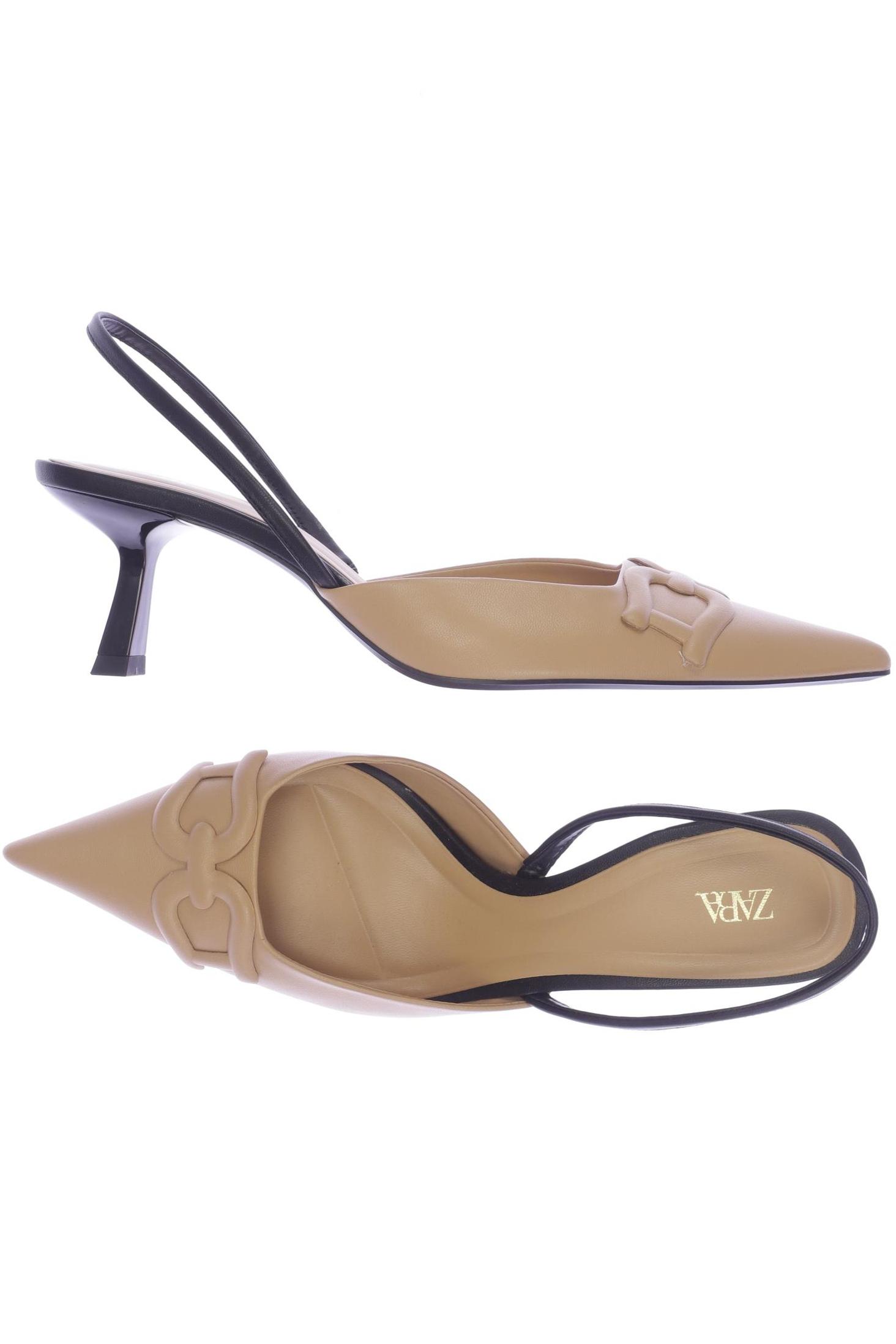 

ZARA Damen Sandale, beige