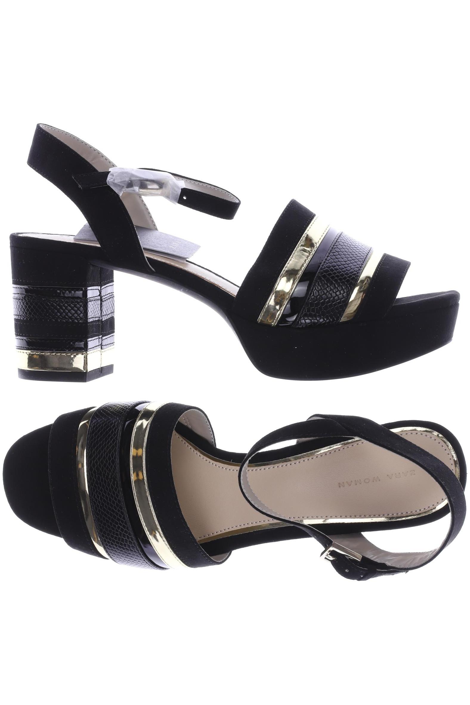 

ZARA Damen Sandale, schwarz