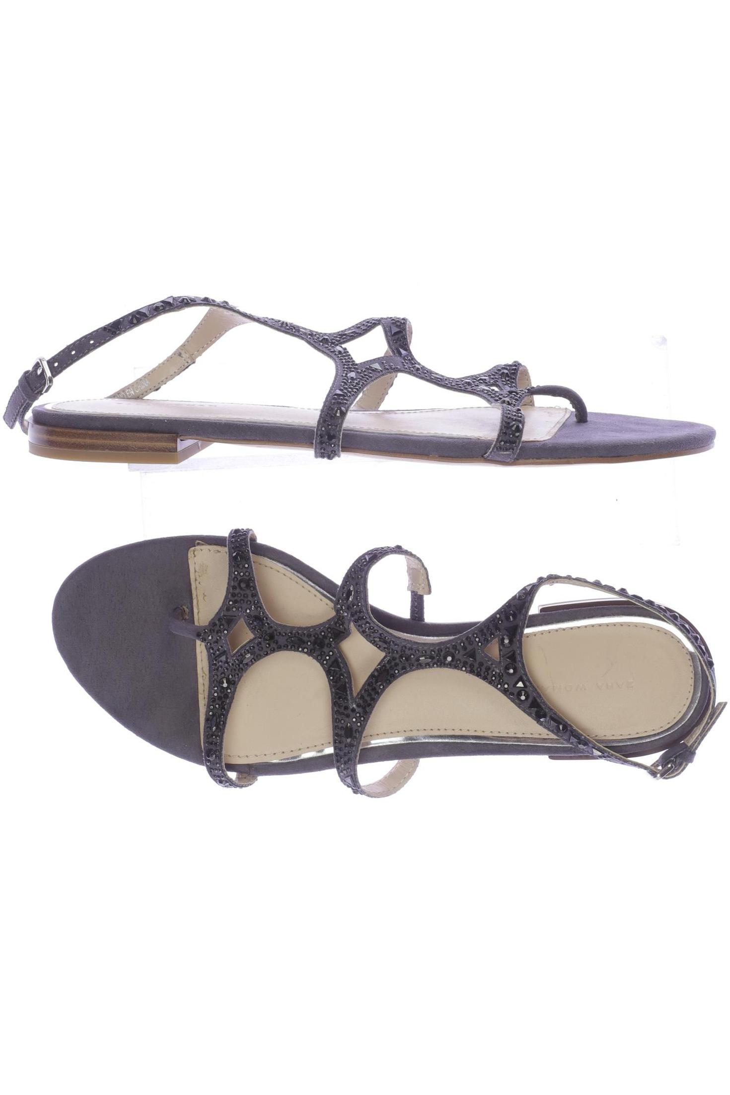 

ZARA Damen Sandale, grau