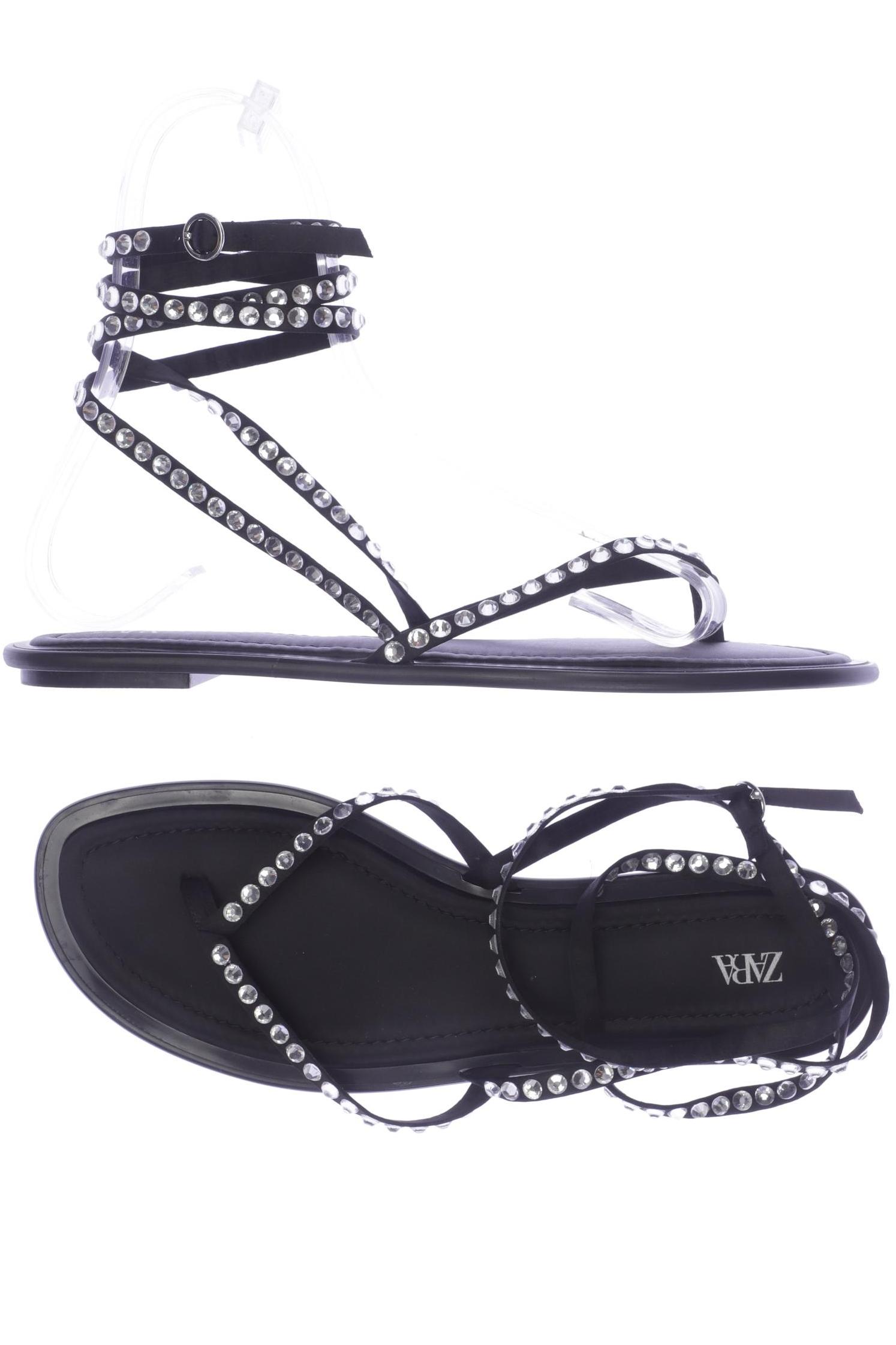 

Zara Damen Sandale, schwarz, Gr. 39