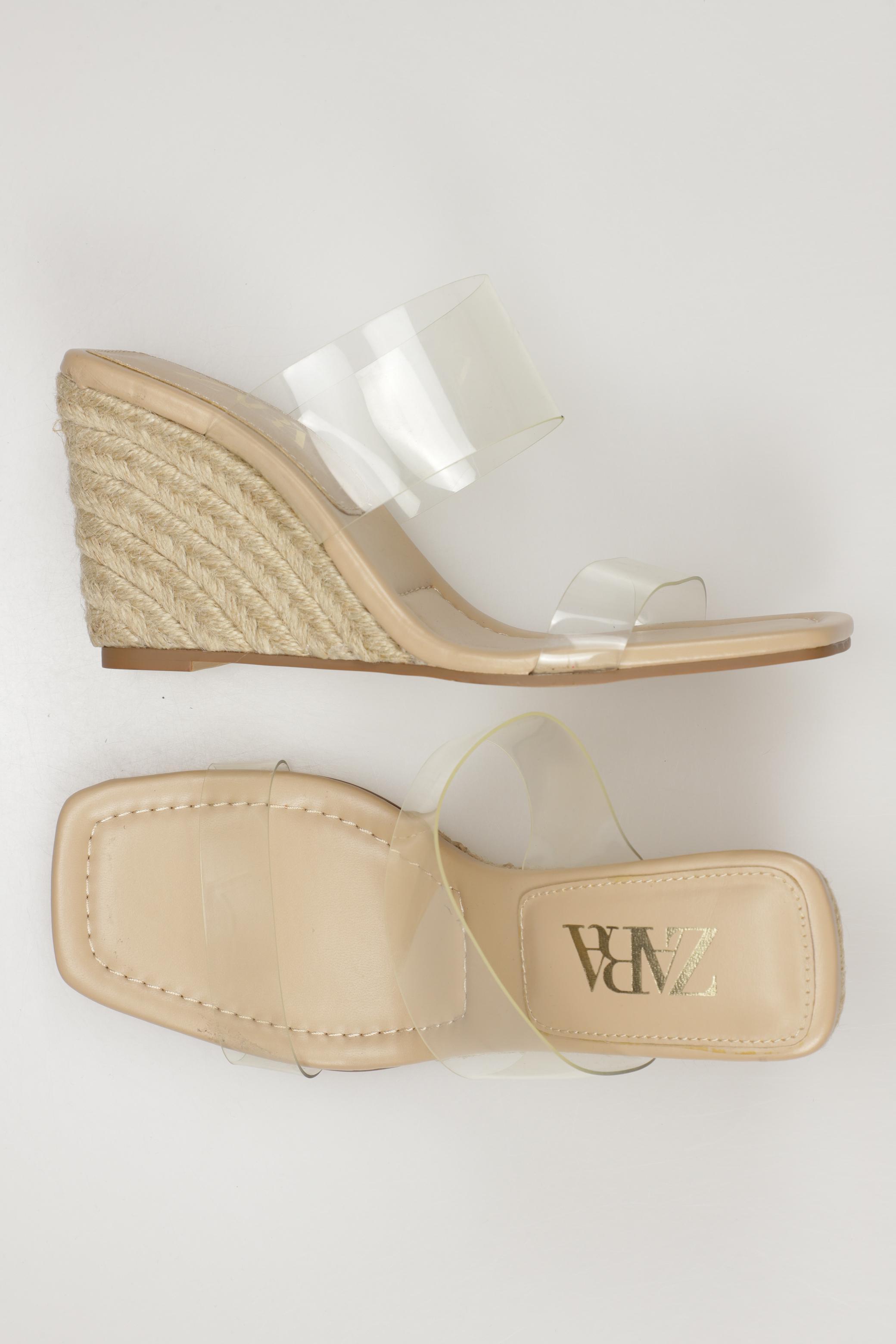

Zara Damen Sandale, beige, Gr. 37