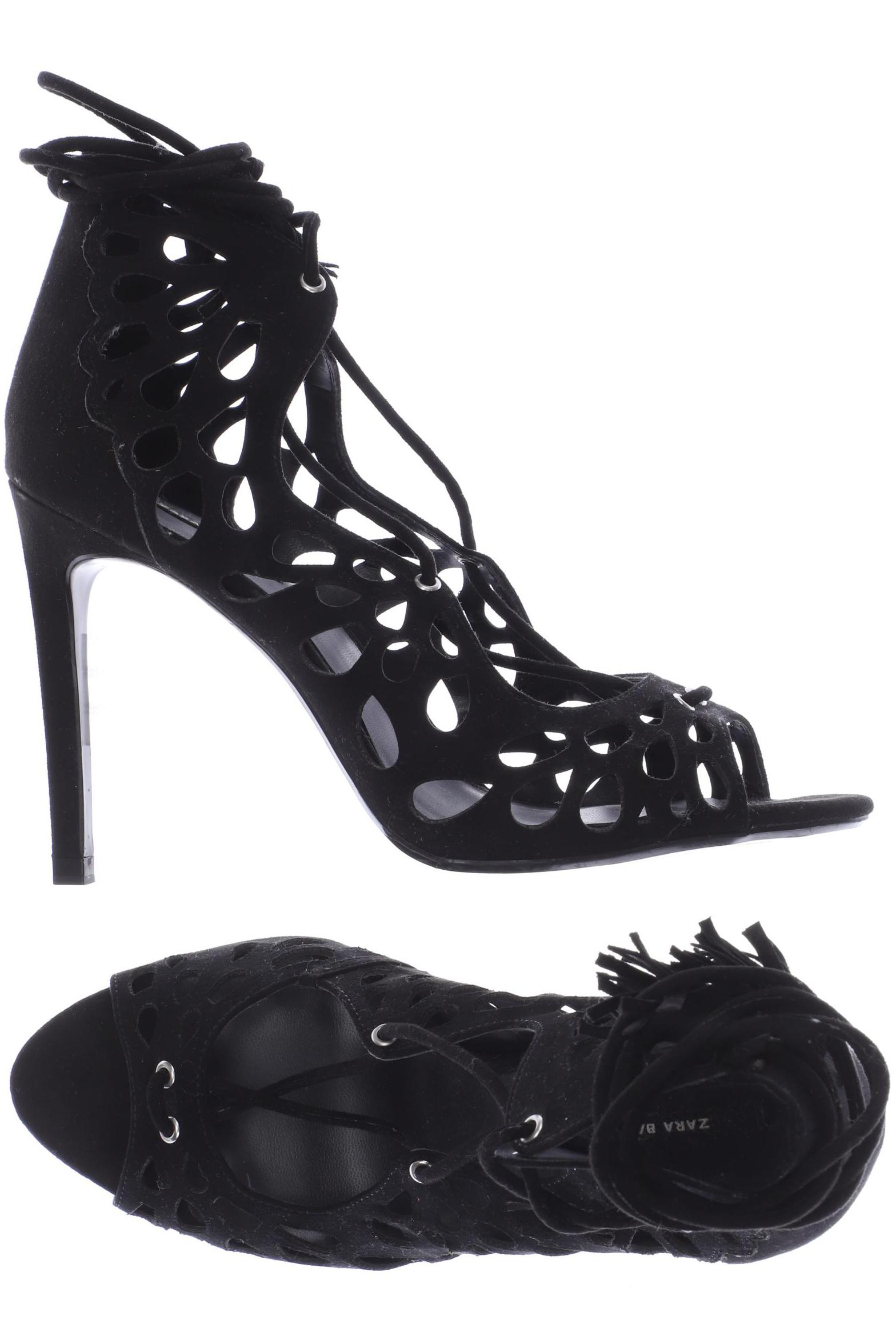 

ZARA Damen Sandale, schwarz