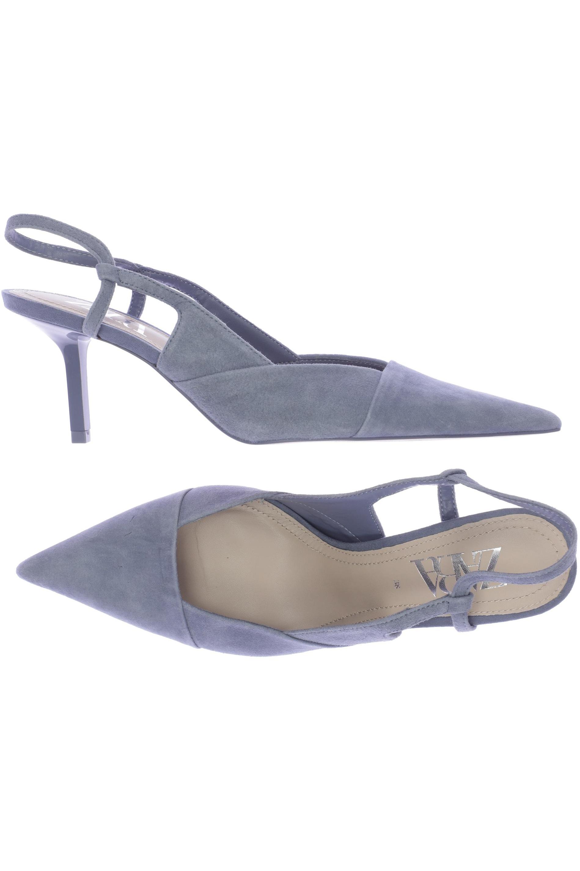 

Zara Damen Sandale, blau, Gr. 38