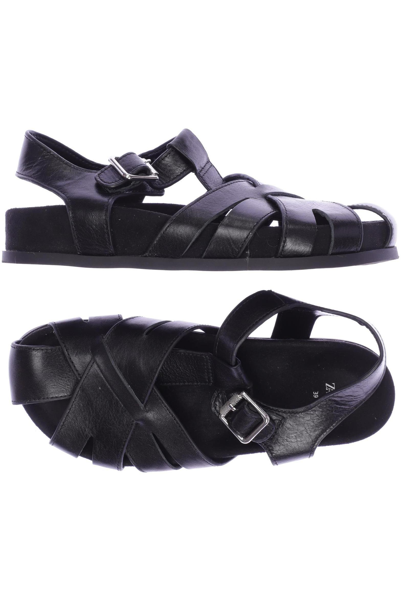 

Zara Damen Sandale, schwarz, Gr. 39