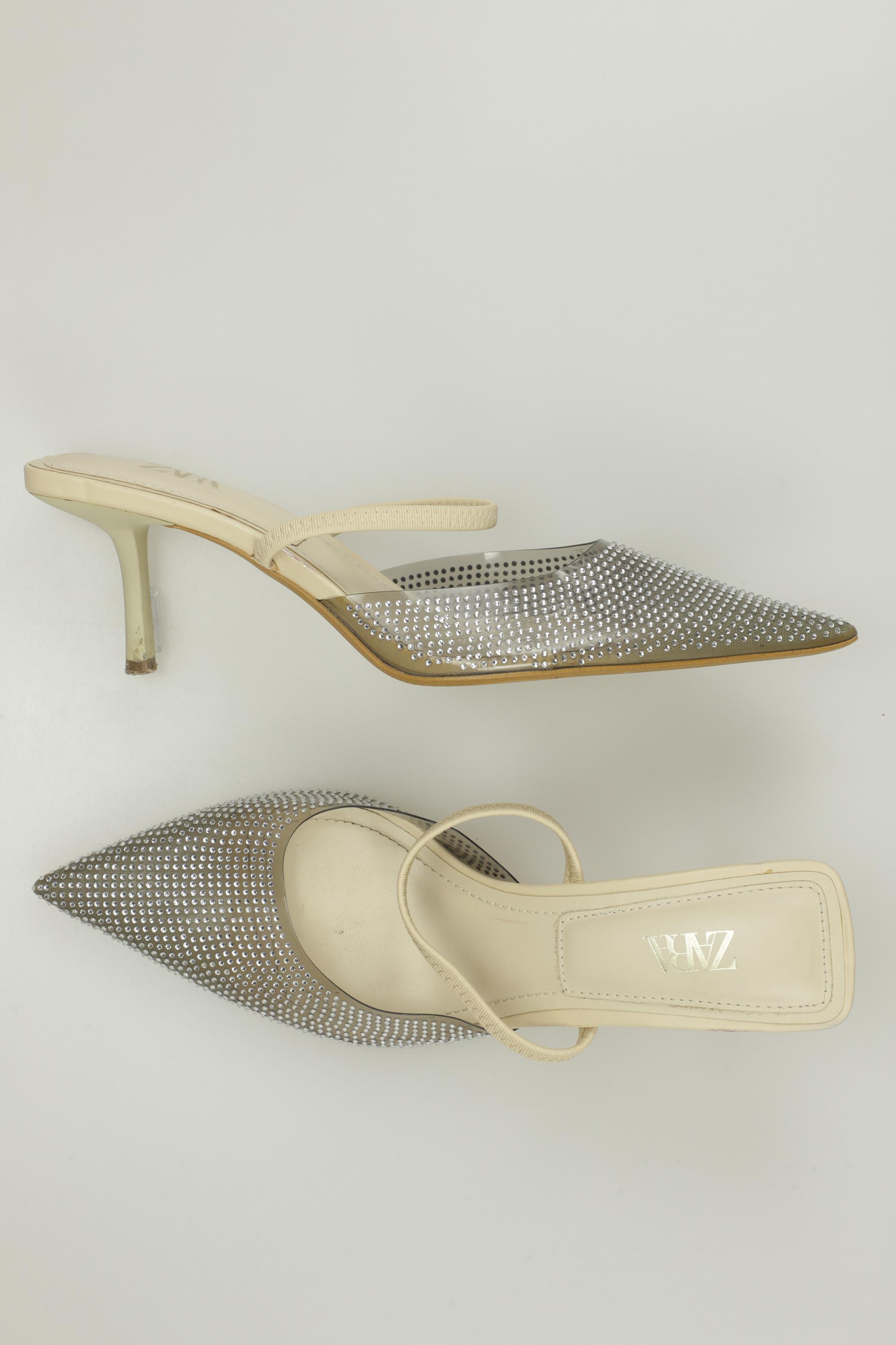 

Zara Damen Sandale, beige, Gr. 40