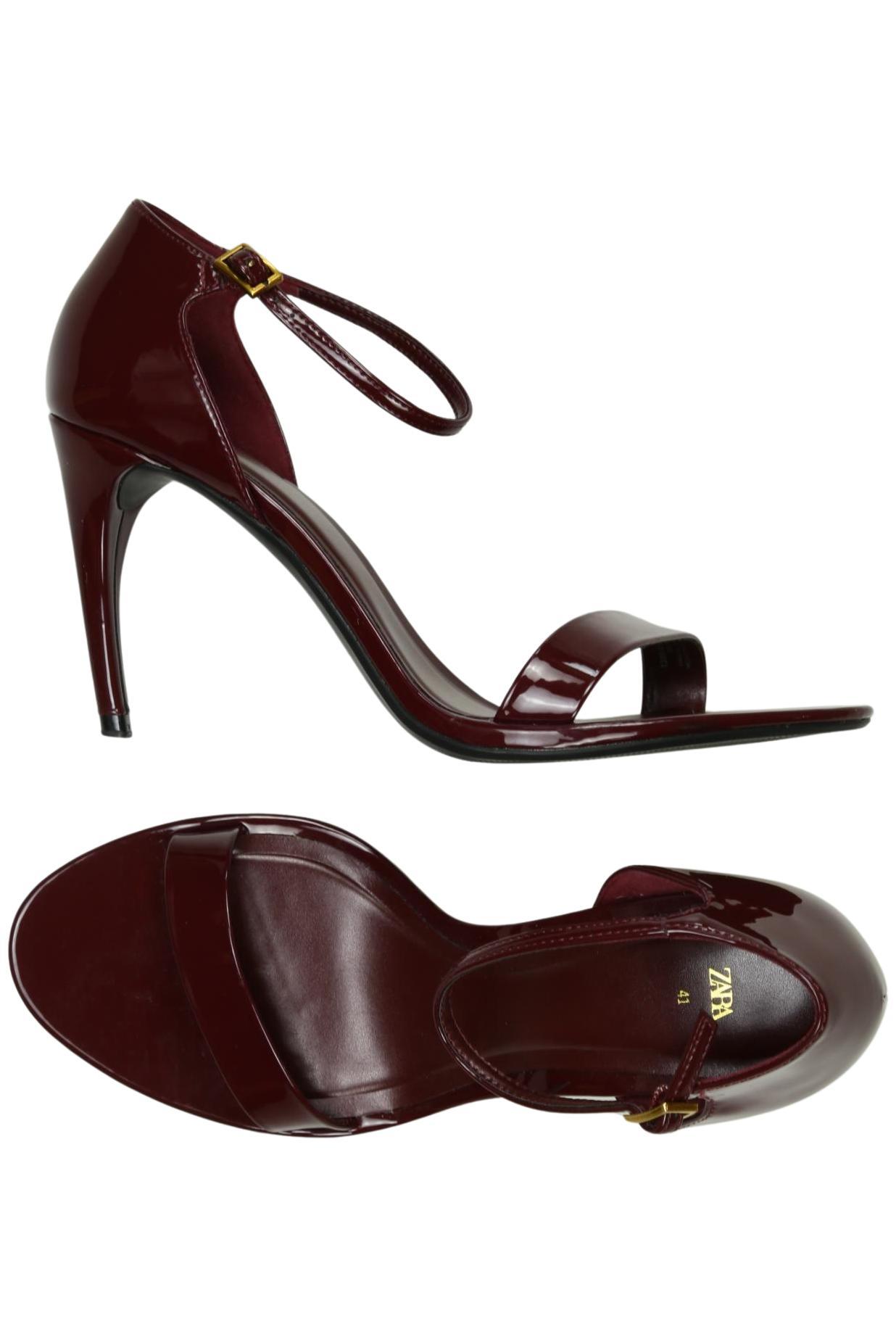 

Zara Damen Sandale, bordeaux, Gr. 41