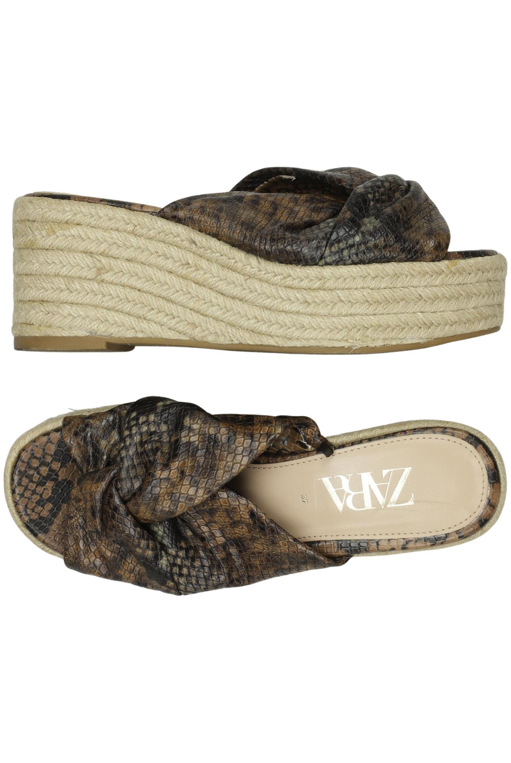 

Zara Damen Sandale, braun, Gr. 37