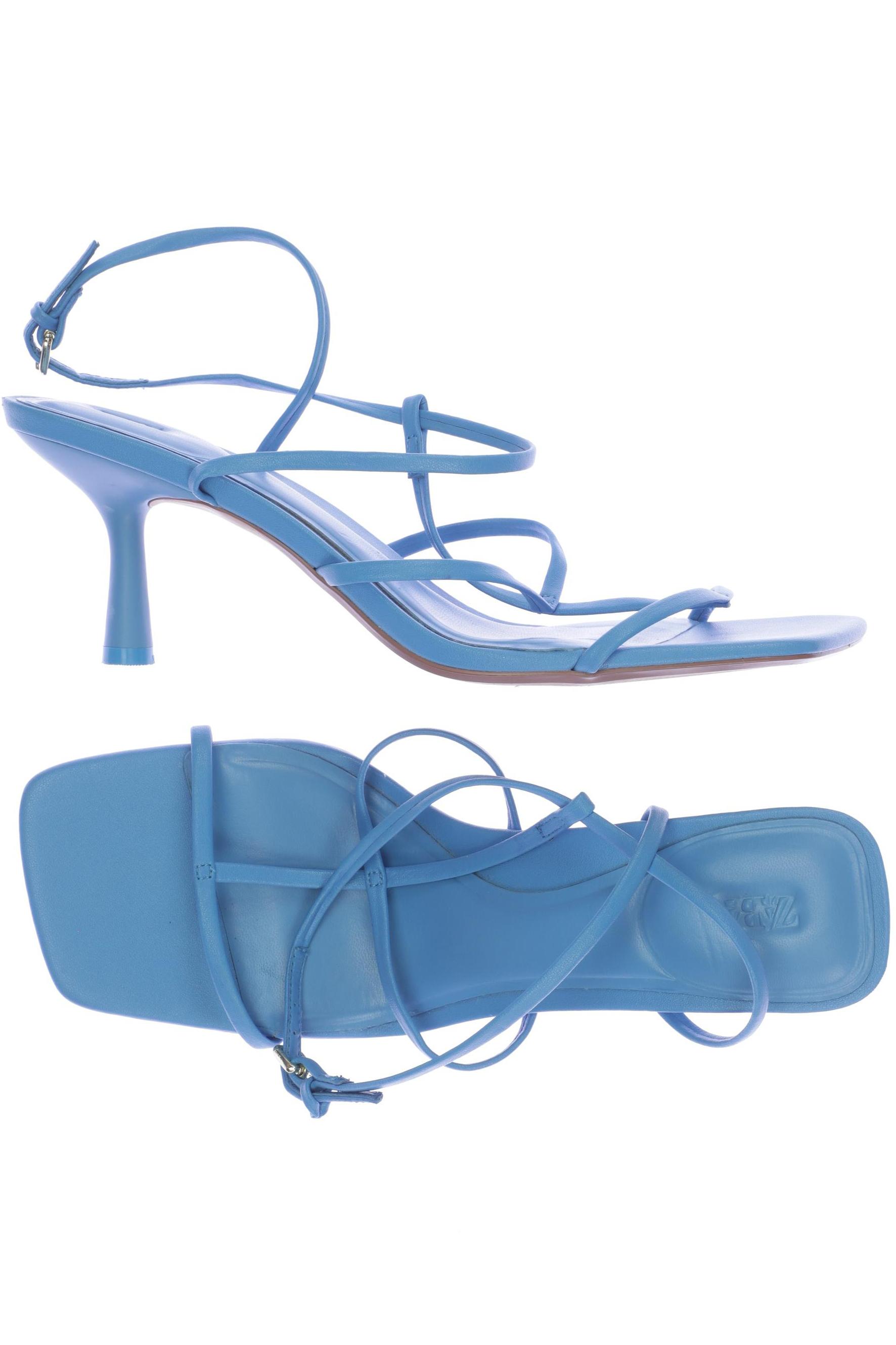 

ZARA Damen Sandale, blau