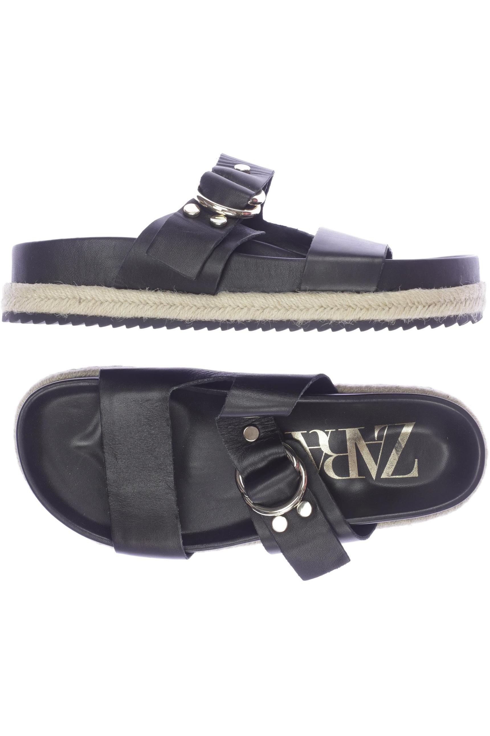 

Zara Damen Sandale, schwarz, Gr. 38