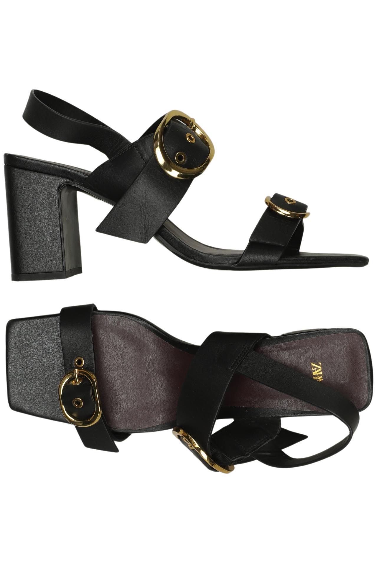 

Zara Damen Sandale, schwarz, Gr. 41