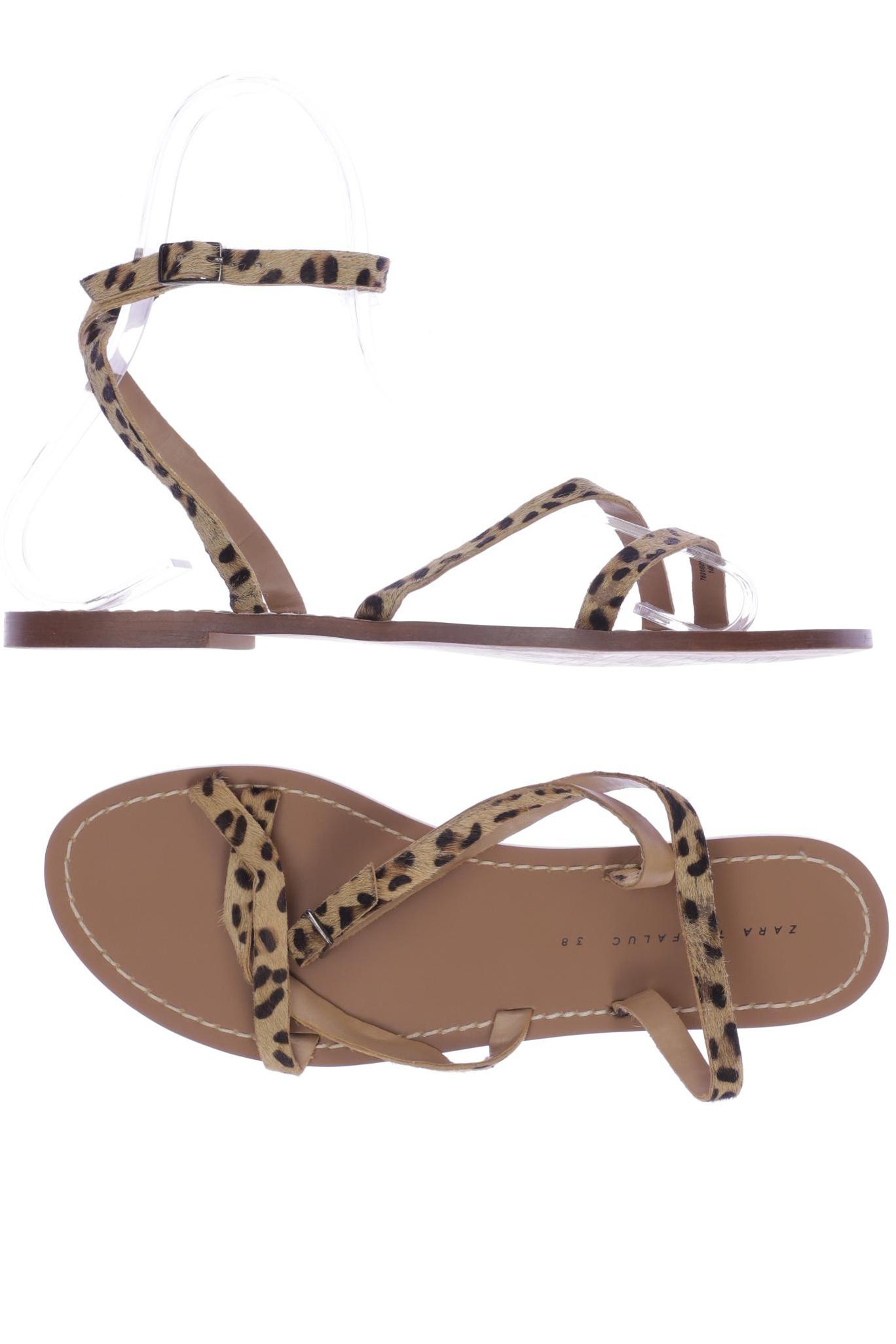 

ZARA Damen Sandale, beige