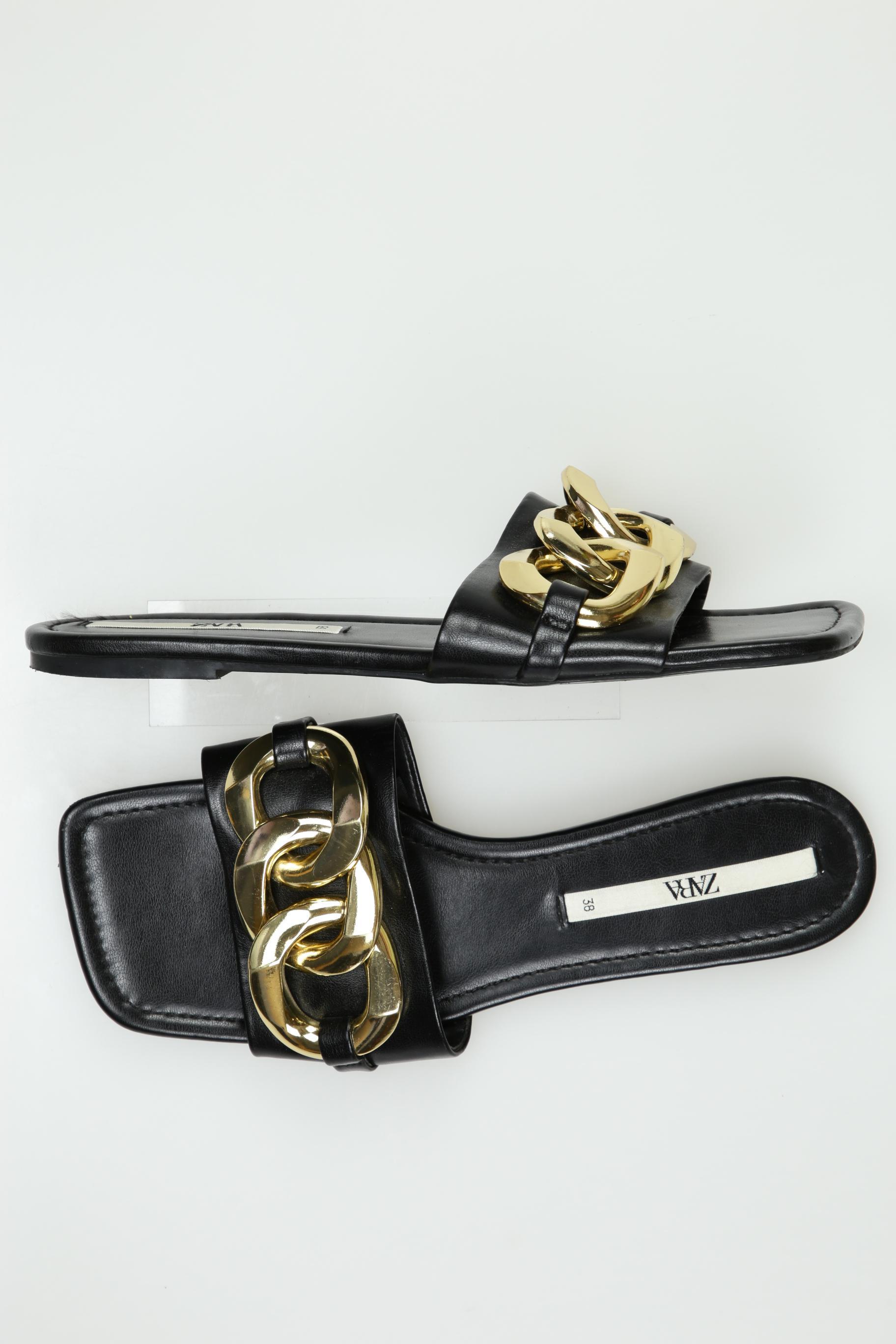 

Zara Damen Sandale, schwarz, Gr. 38