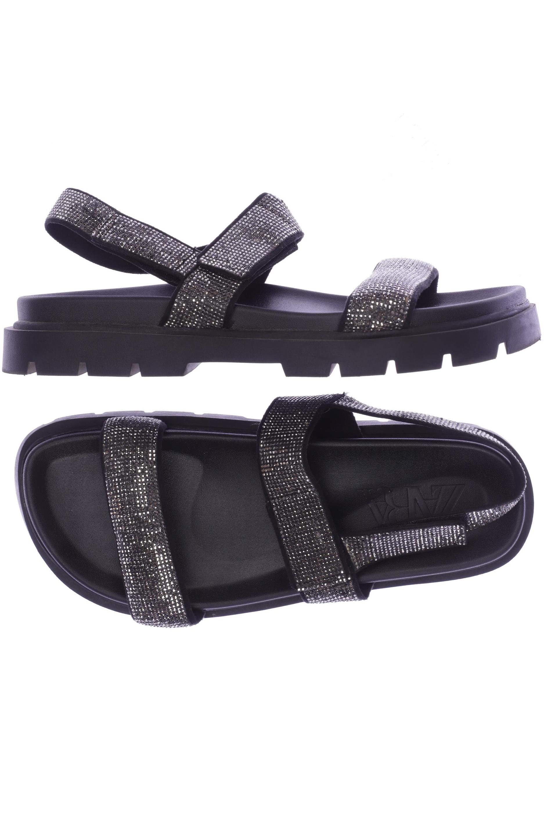 

Zara Damen Sandale, schwarz, Gr. 39