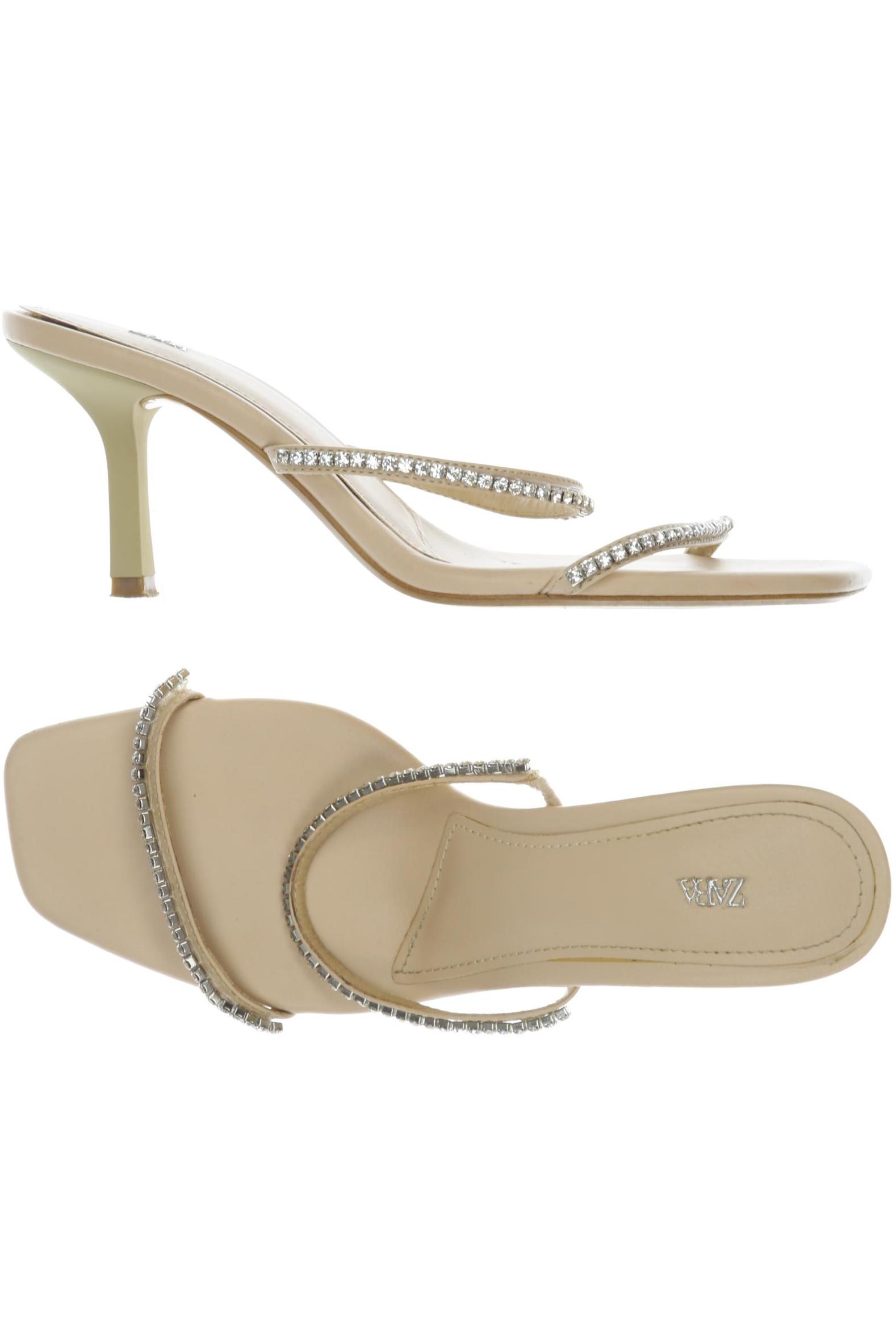 

Zara Damen Sandale, beige, Gr. 38