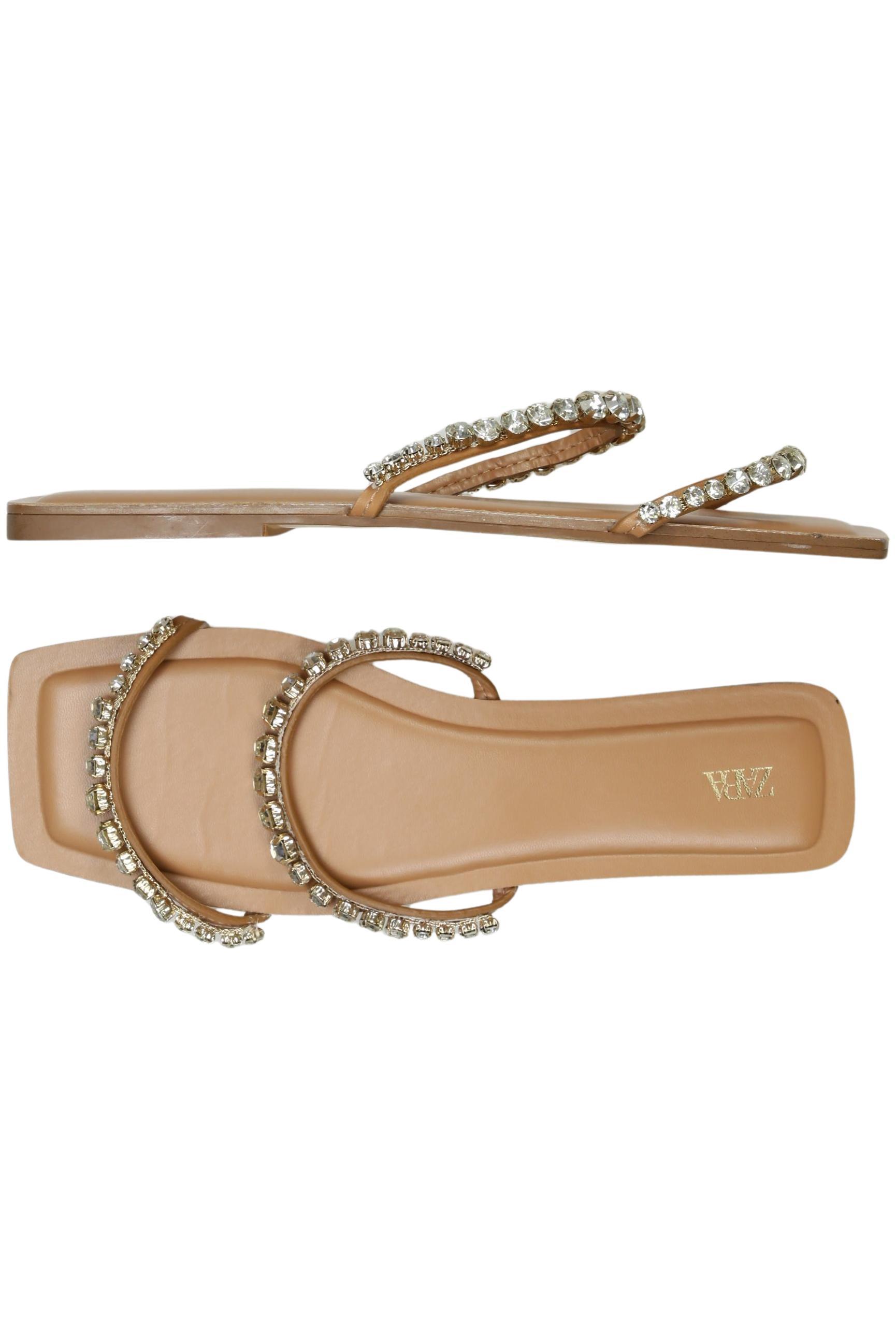 

Zara Damen Sandale, beige, Gr. 40