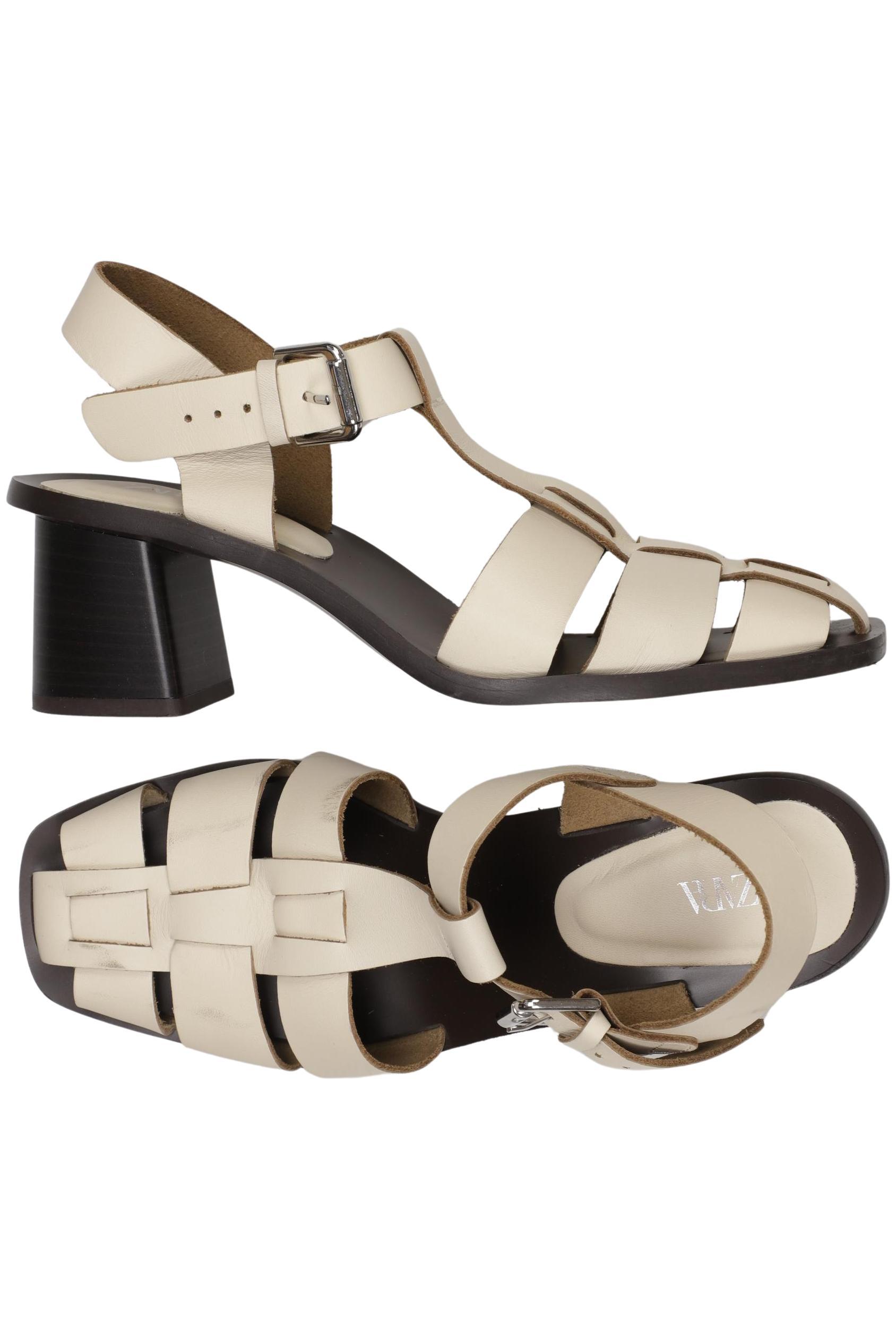 

Zara Damen Sandale, cremeweiß, Gr. 37