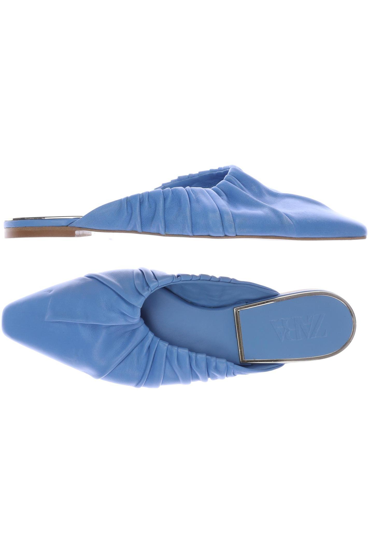 

ZARA Damen Sandale, blau