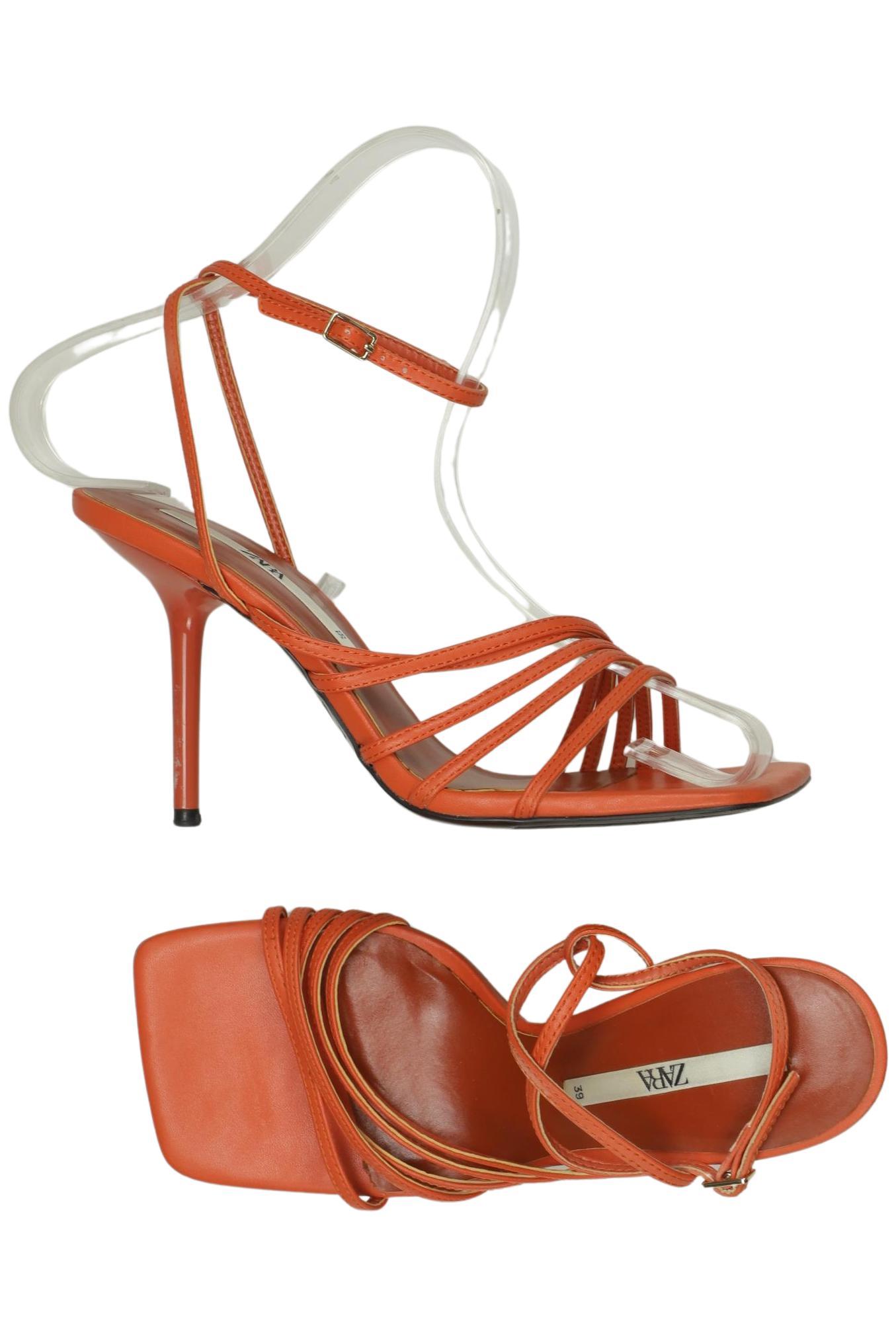 

Zara Damen Sandale, orange, Gr. 39