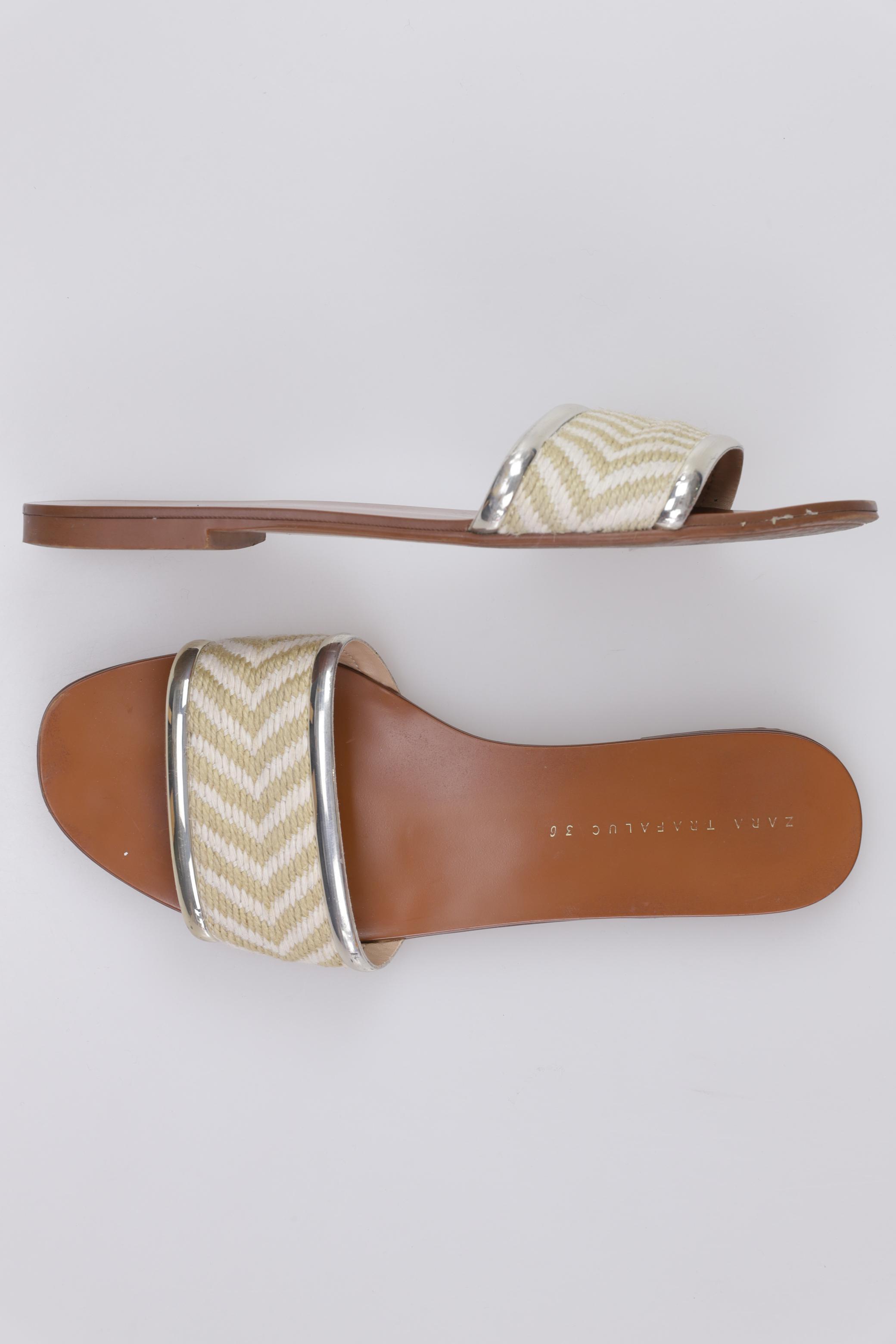 

Zara Damen Sandale, beige, Gr. 36