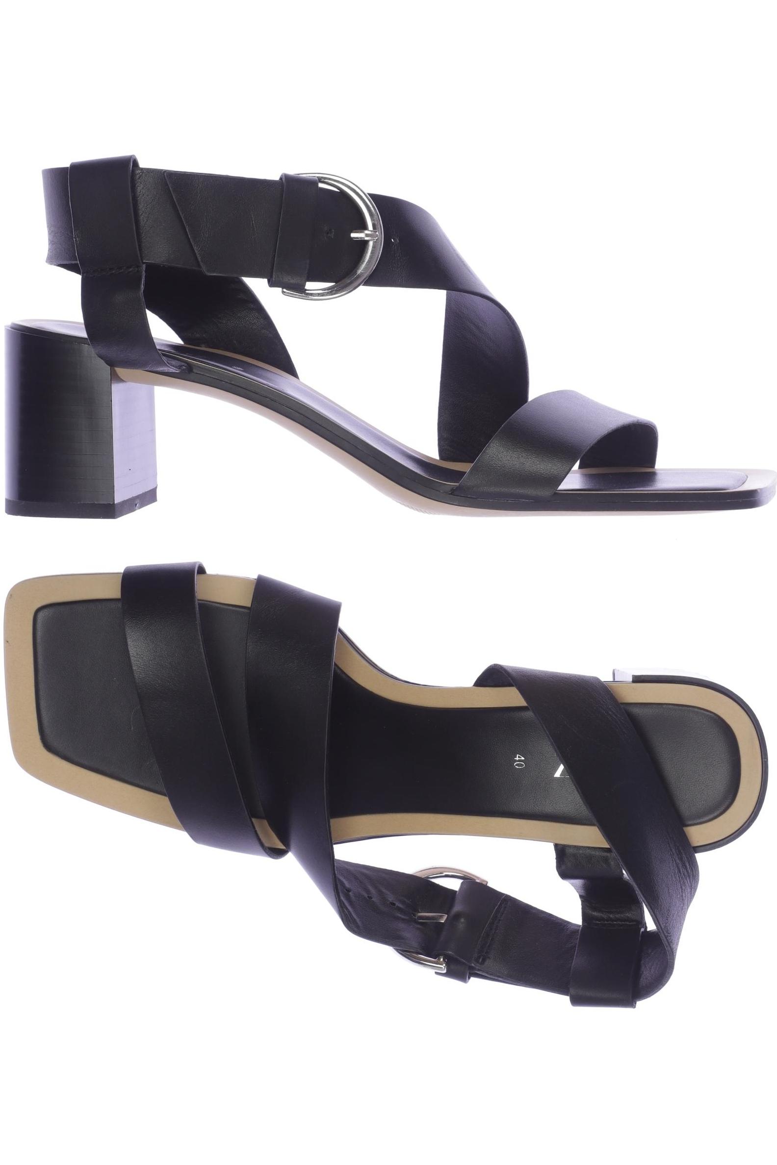 

Zara Damen Sandale, schwarz, Gr. 40