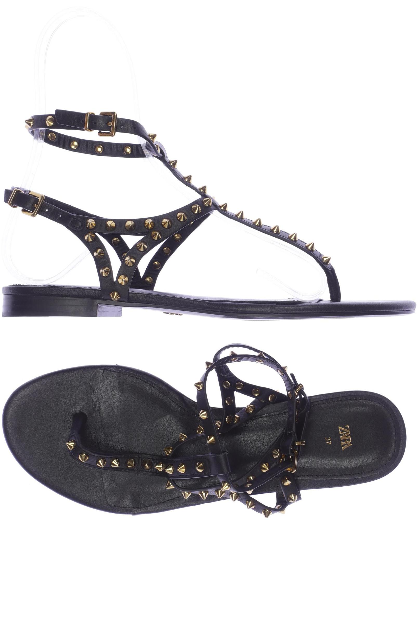 

Zara Damen Sandale, schwarz, Gr. 37
