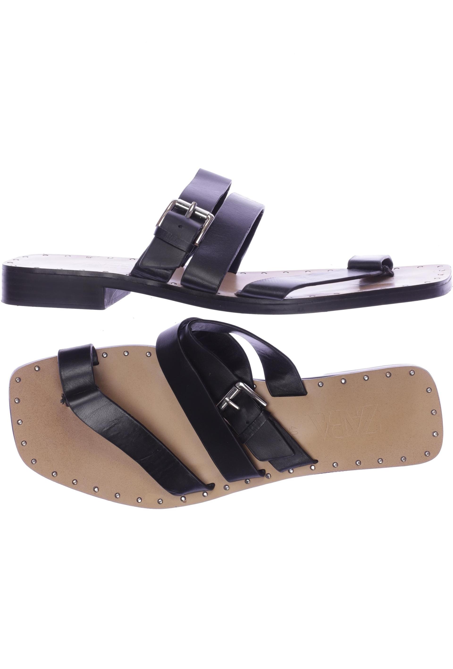 

Zara Damen Sandale, schwarz, Gr. 40