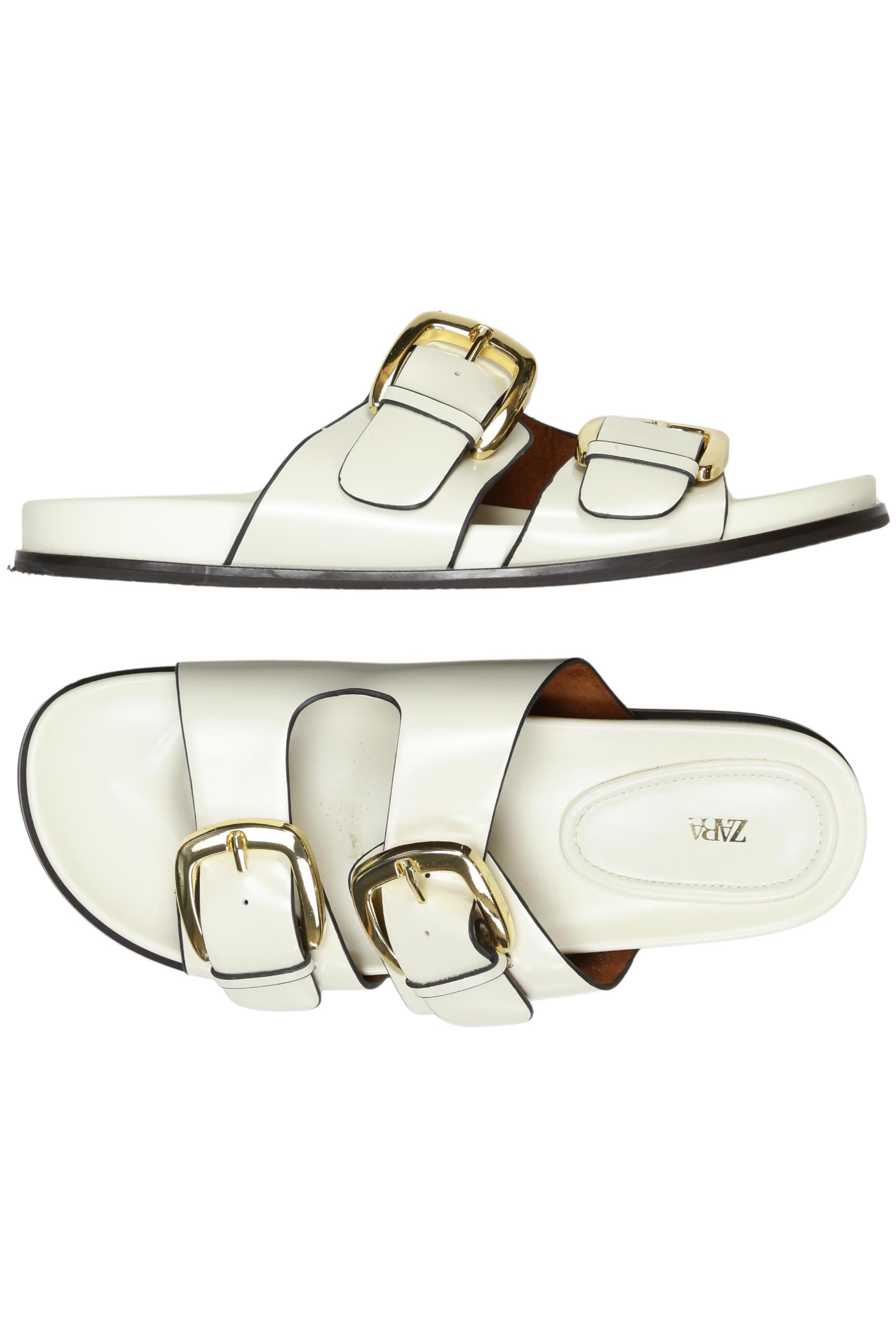 

Zara Damen Sandale, weiß, Gr. 40