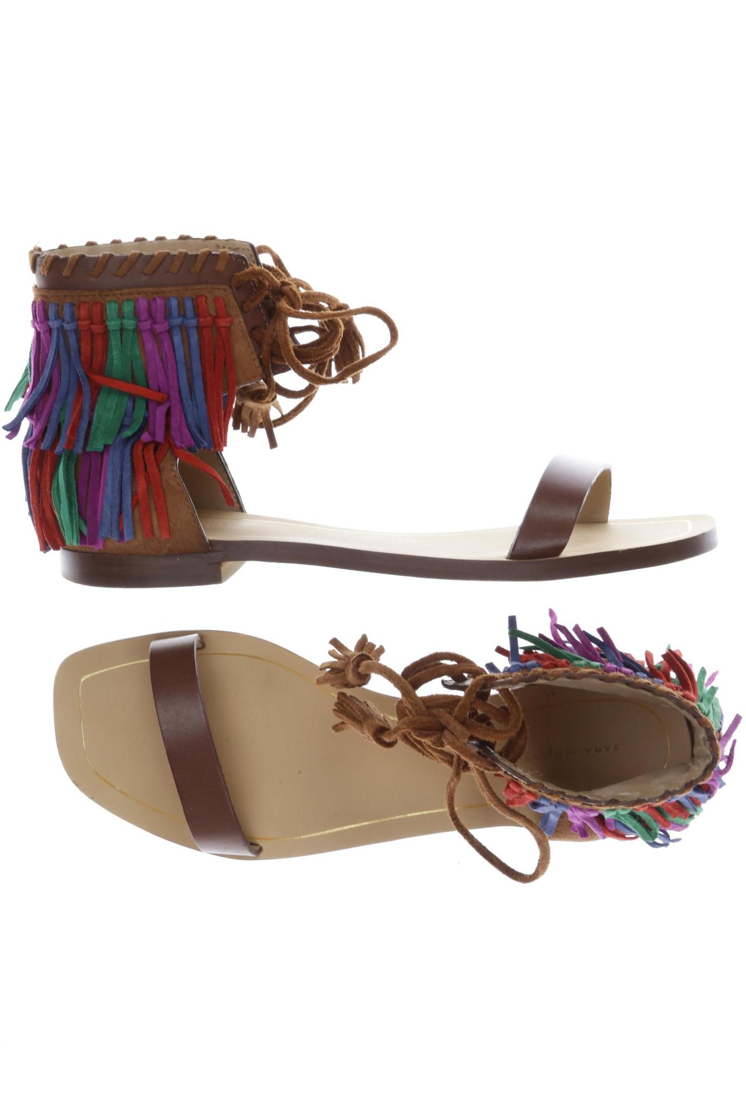 

Zara Damen Sandale, braun, Gr. 36