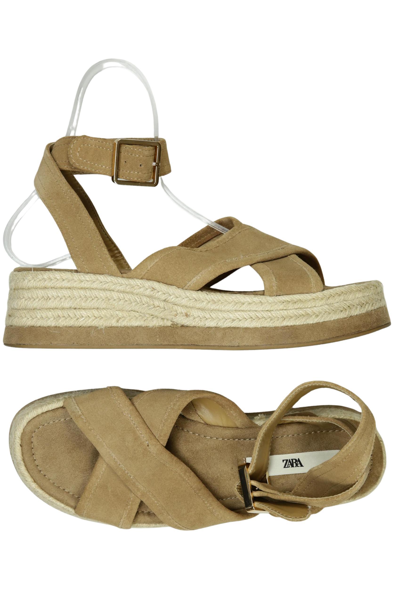 

Zara Damen Sandale, beige, Gr. 40