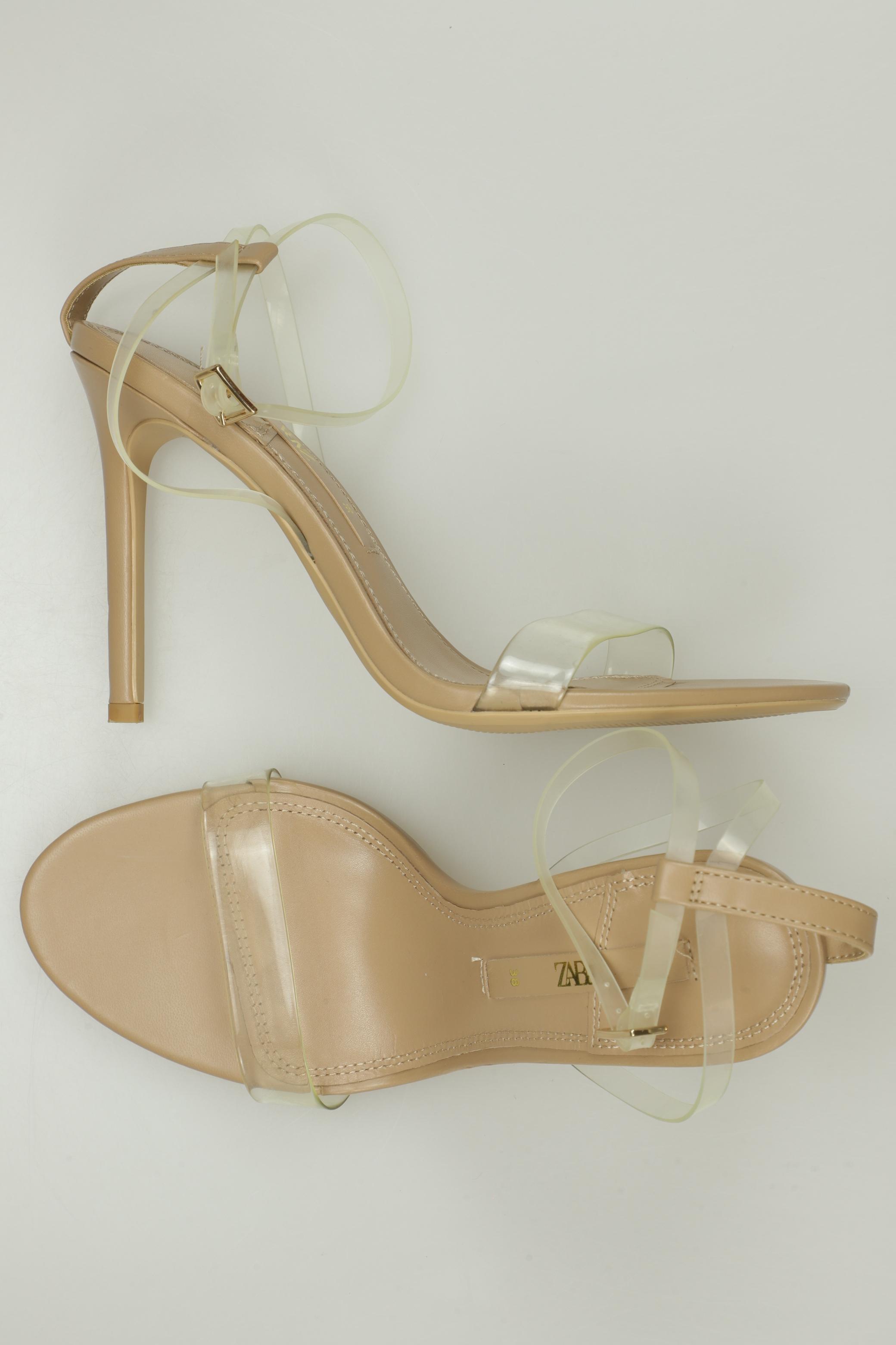 

Zara Damen Sandale, beige, Gr. 38