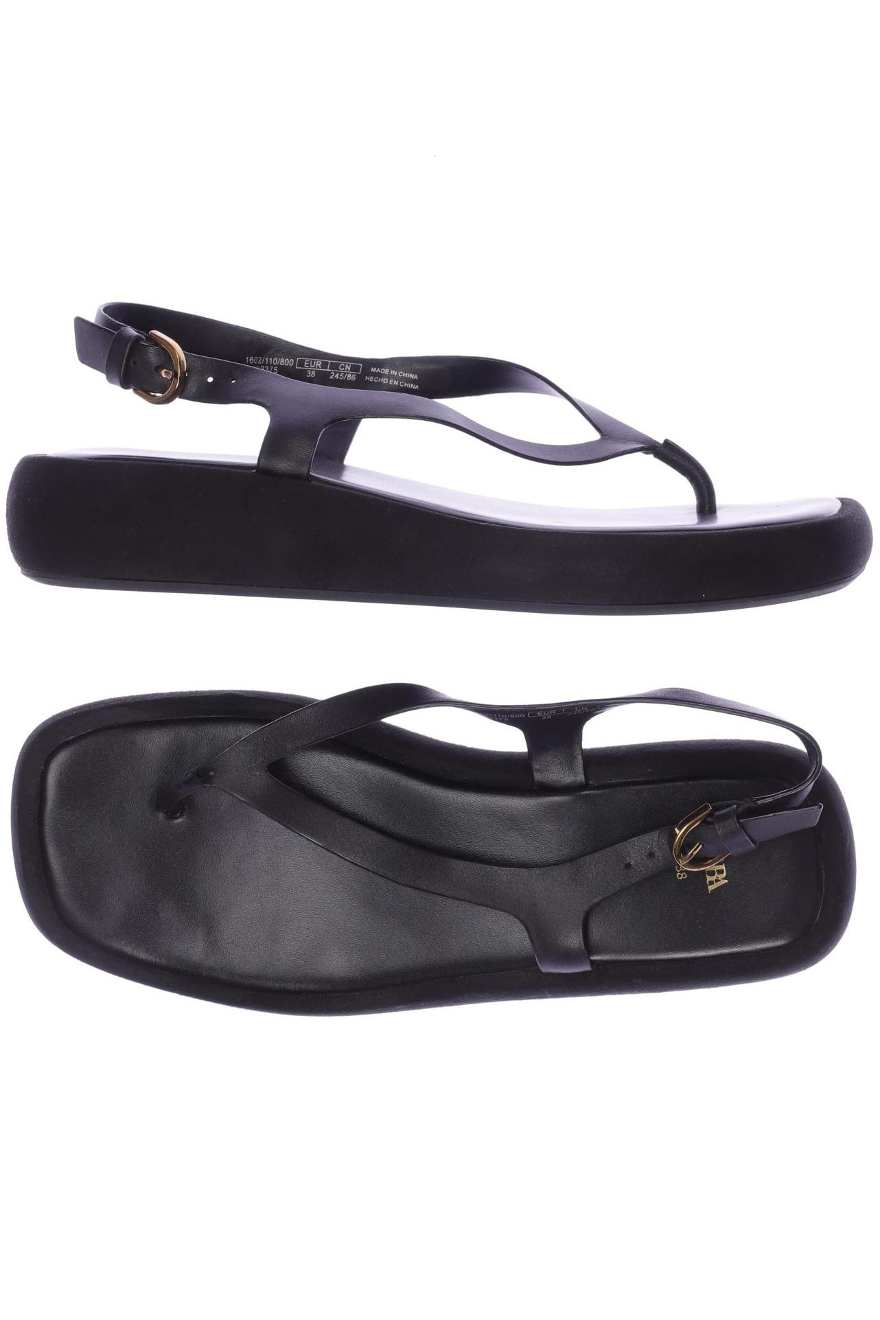 

Zara Damen Sandale, schwarz, Gr. 38