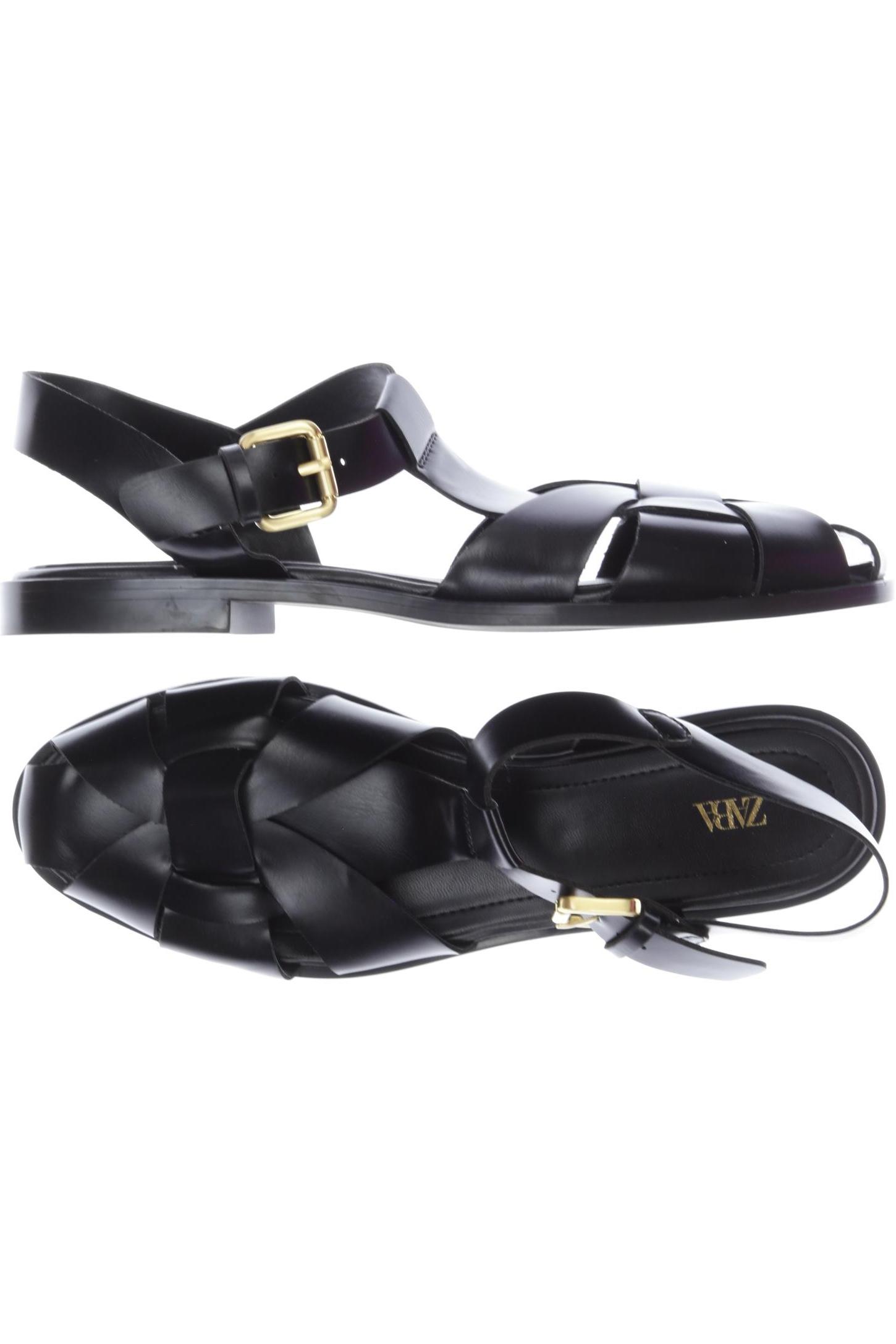 

Zara Damen Sandale, schwarz, Gr. 39